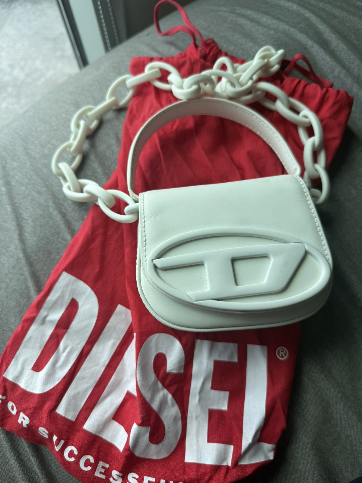 Diesel Off white mini diesel 1dr bag Size ONE SIZE - 1 Thumbnail