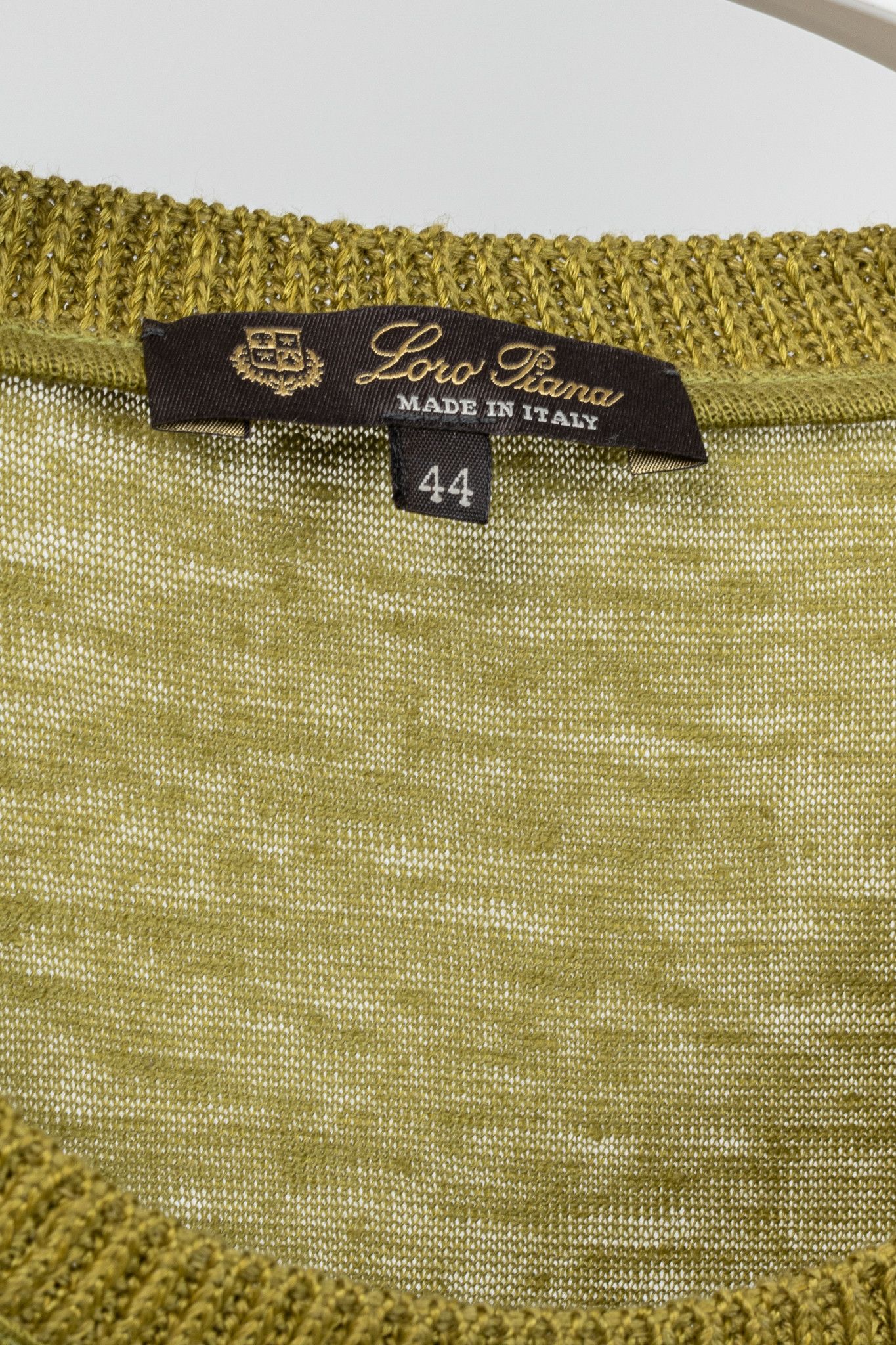 Loro Piana Loro Piana Green Linen Short-Sleeve T-Shirt Size M / US 6-8 / IT 42-44 - 4 Thumbnail