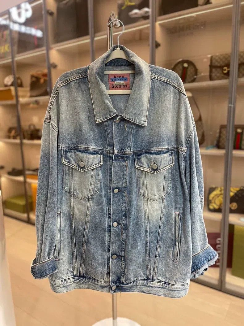 Acne Studios Acne Studios Washed denim silhouette denim jacket Size US XXS / EU 40 - 1 Thumbnail