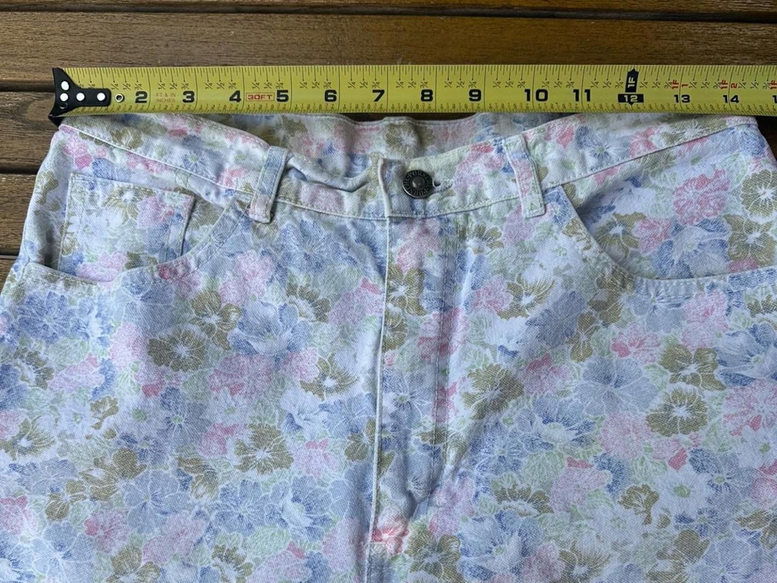 Porsche Design Vintage Porsche Design Floral Jeans 32W 80s/90s Pastel Print Size 32" / US 10 / IT 46 - 5 Thumbnail