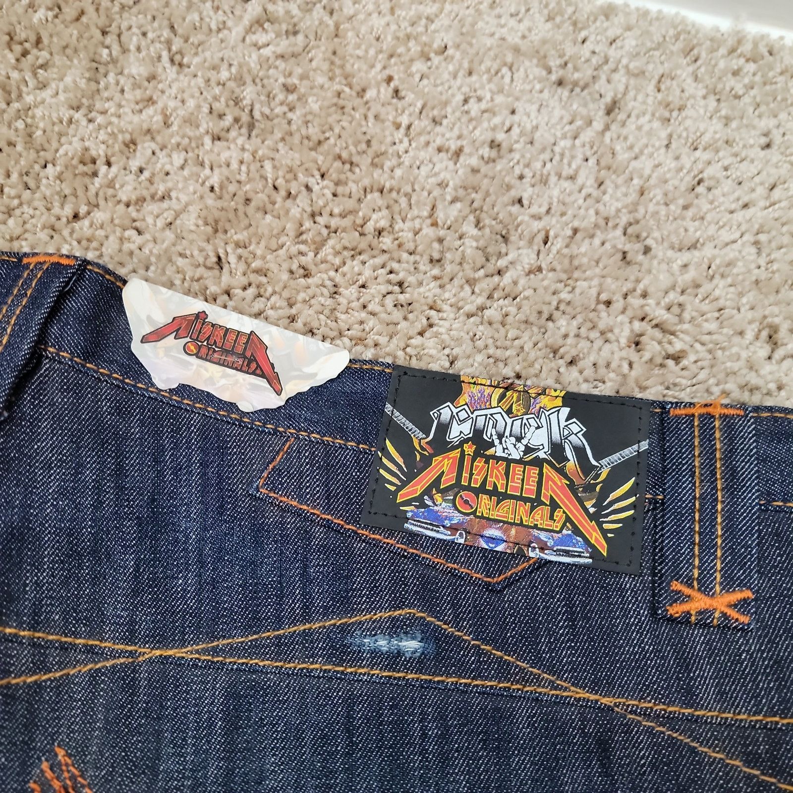 Vintage Vintage Miskeen Baggy Jeans 42x32 Rock Roll Skater Rap Y2K Size US 42 / EU 58 - 4 Thumbnail