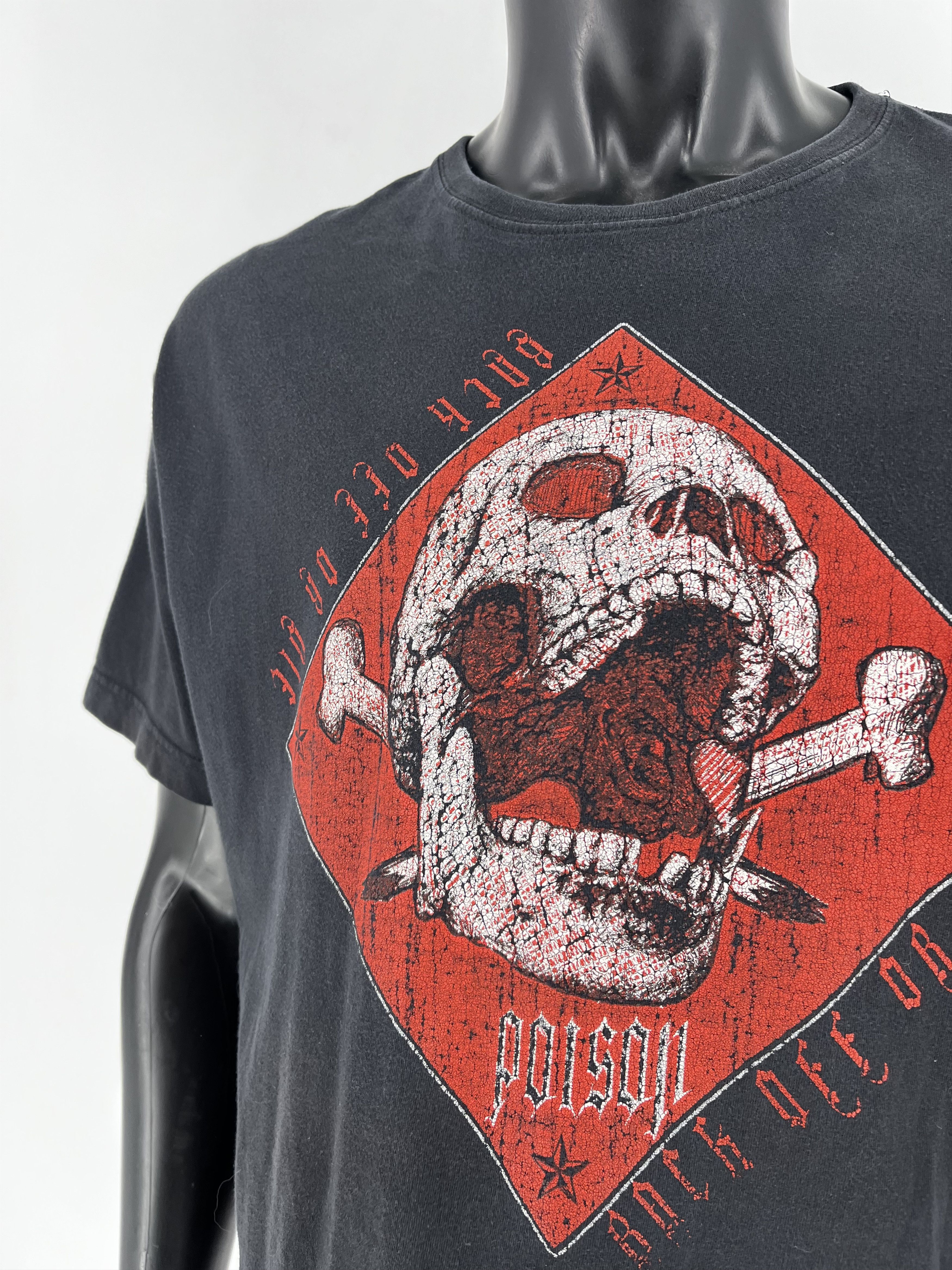 Band Tees × Vintage Y2K Poison American Rock Band Reissue T Shirt Size XXL Size US XXL / EU 58 / 5 - 9 Thumbnail
