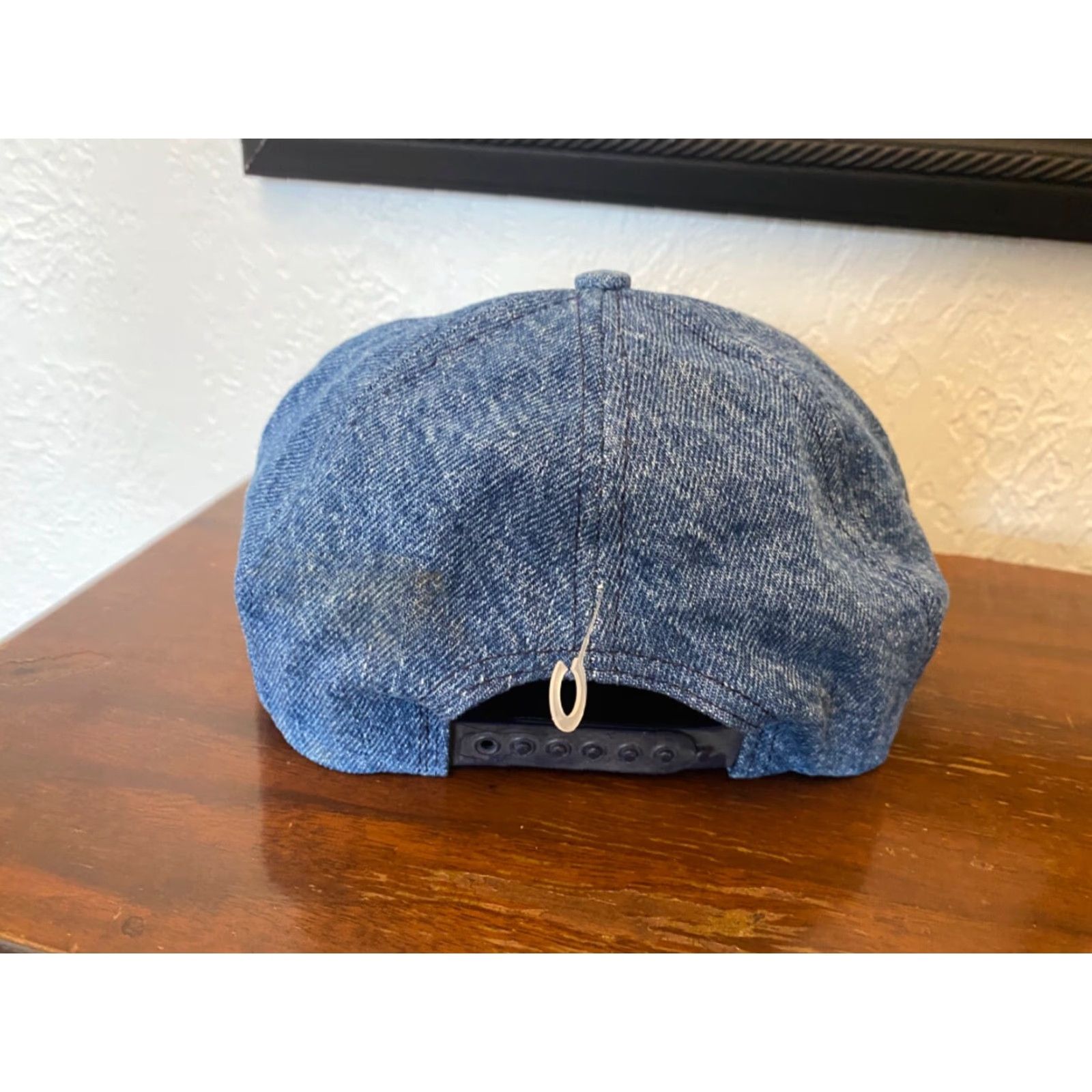 Denime VINTAGE Snap-Back Trucker Hat Cap Denim USA Patch Blue Adjustable Men's Size XS? Size ONE SIZE - 3 Thumbnail