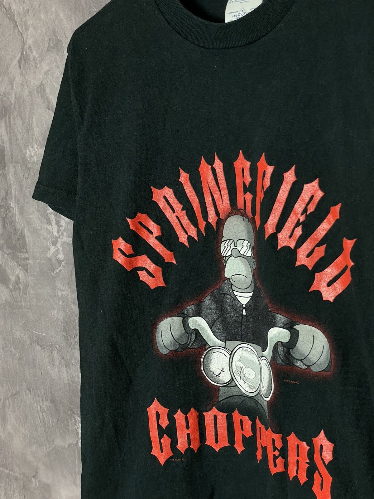 The Simpsons × Vintage Vintage 2004 The Simpsons Biker T Shirt Size US S / EU 44-46 / 1 - 6 Thumbnail