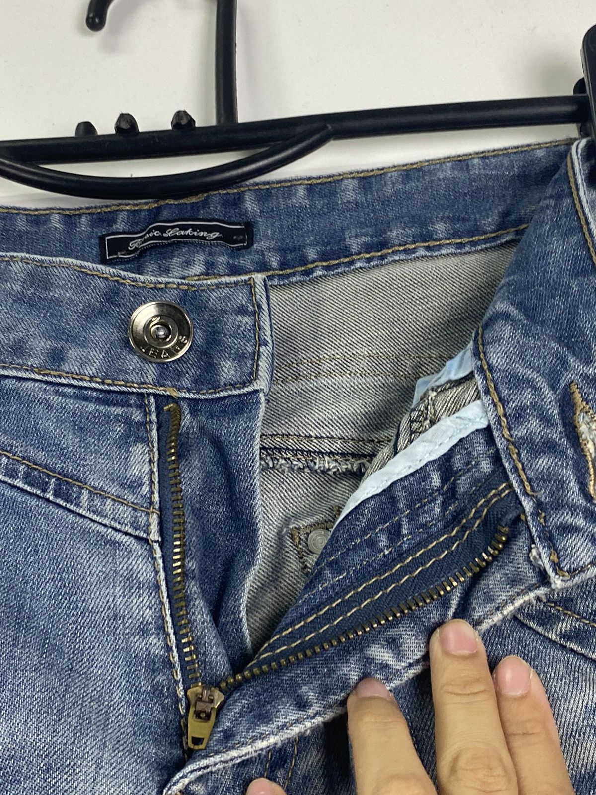 Japanese Brand Vintage Distressed Jeans Size US 30 / EU 46 - 9 Thumbnail