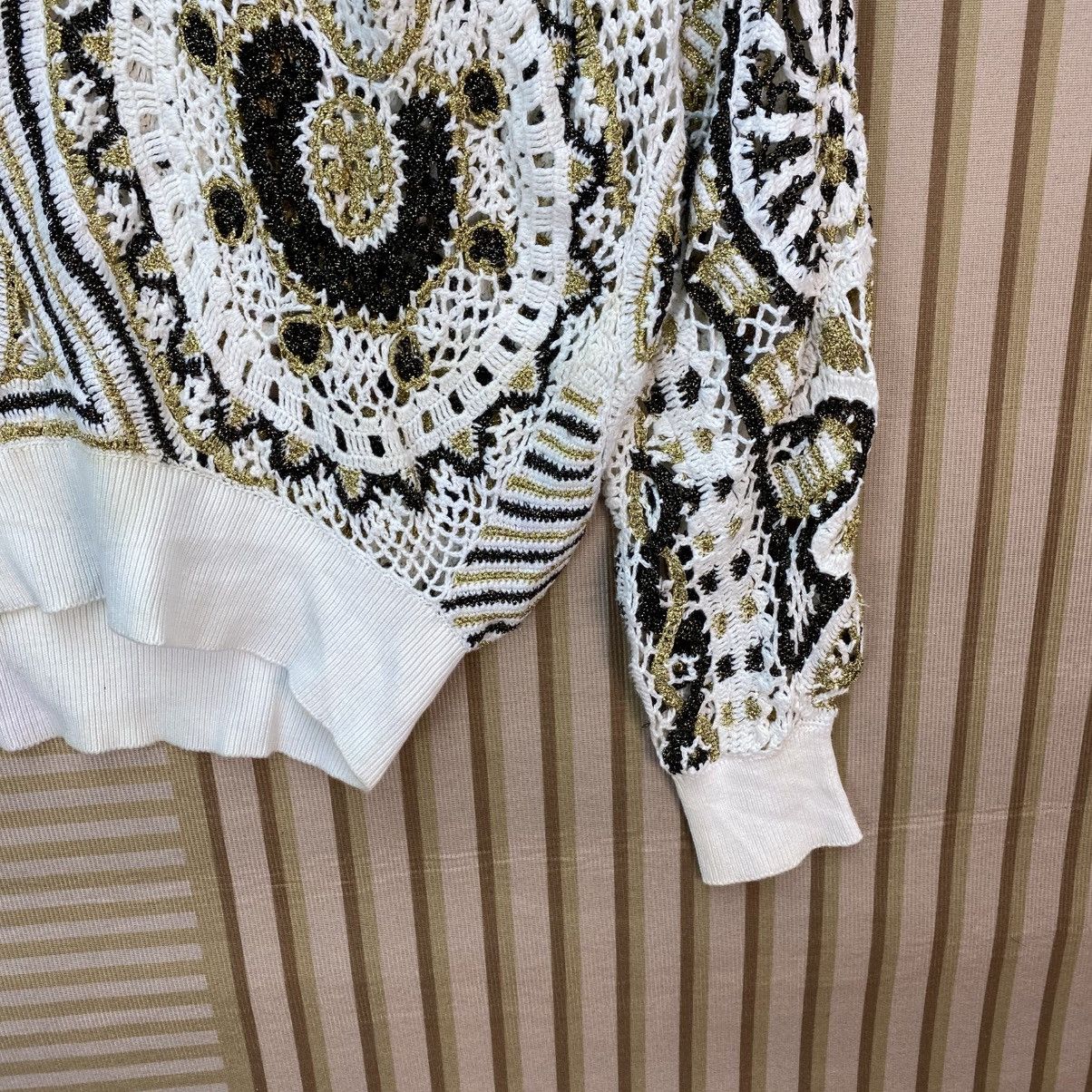 Japanese Brand 🫶 vintage Farnese Mesh Pullover Sweater Size US M / EU 48-50 / 2 - 5 Thumbnail