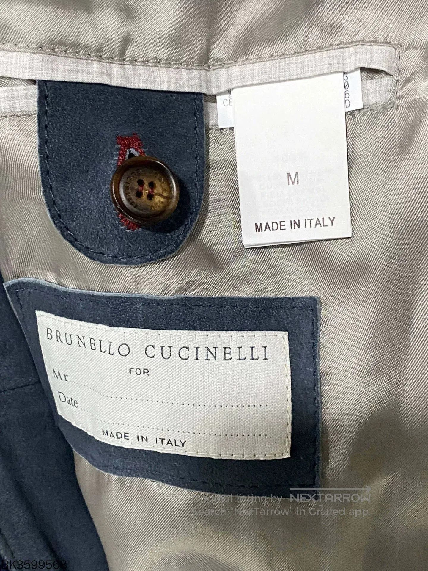 Brunello Cucinelli Brunello Cucinelli Solid Stand Collar Leather Jacket. Size US M / EU 48-50 / 2 - 5 Thumbnail