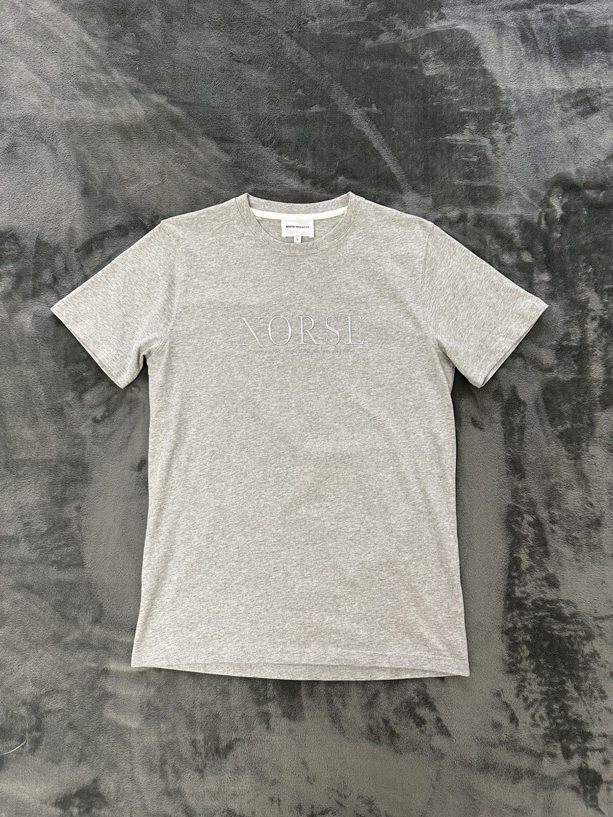 Norse Projects Norse Projects Niels Serif Tee Grey T Shirt Size Small Size US S / EU 44-46 / 1 - 1 Thumbnail