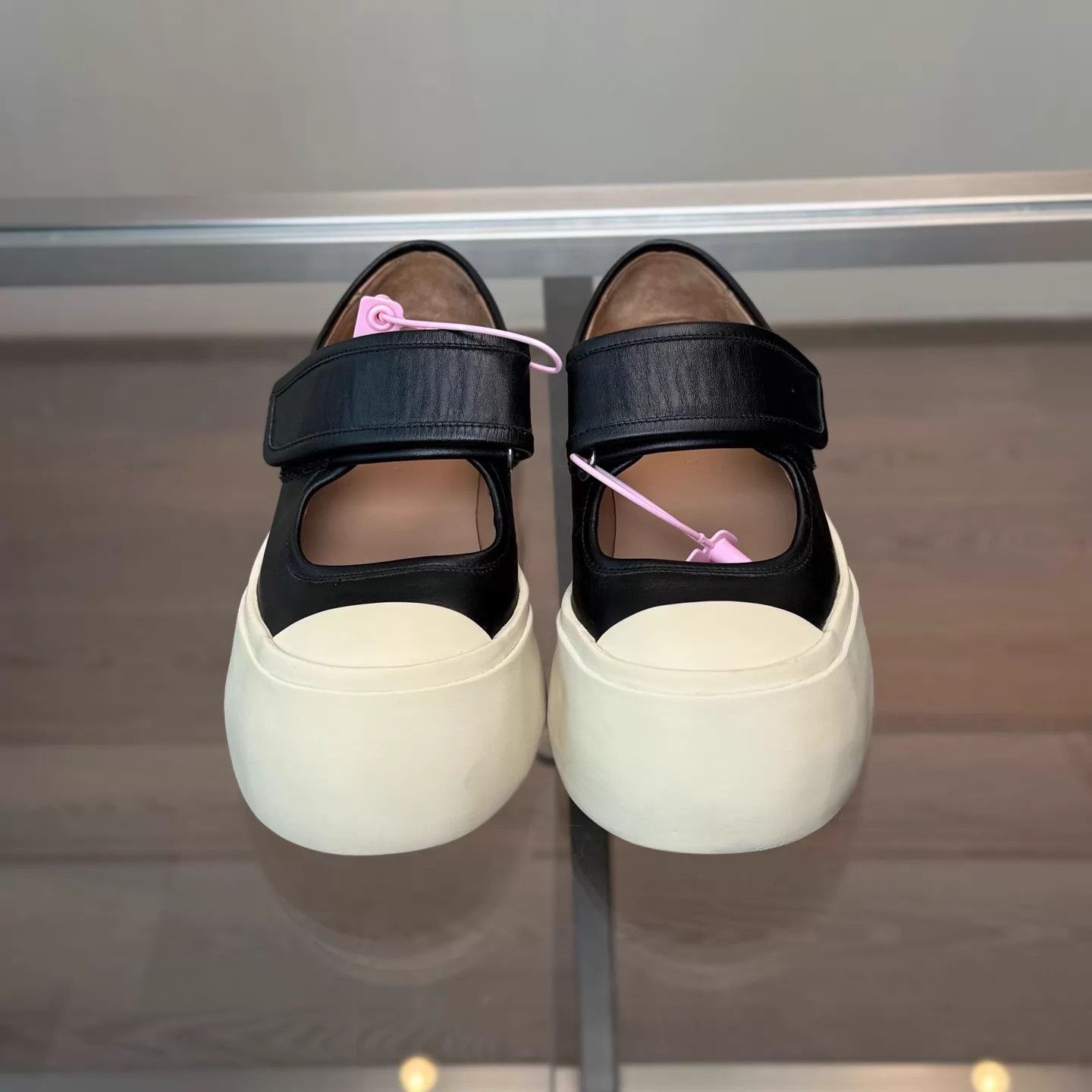 Marni MARNI PABLO NAPPA Velcro Mary Janes EUR 36 Size US 5.5 / IT 35.5 - 5 Thumbnail