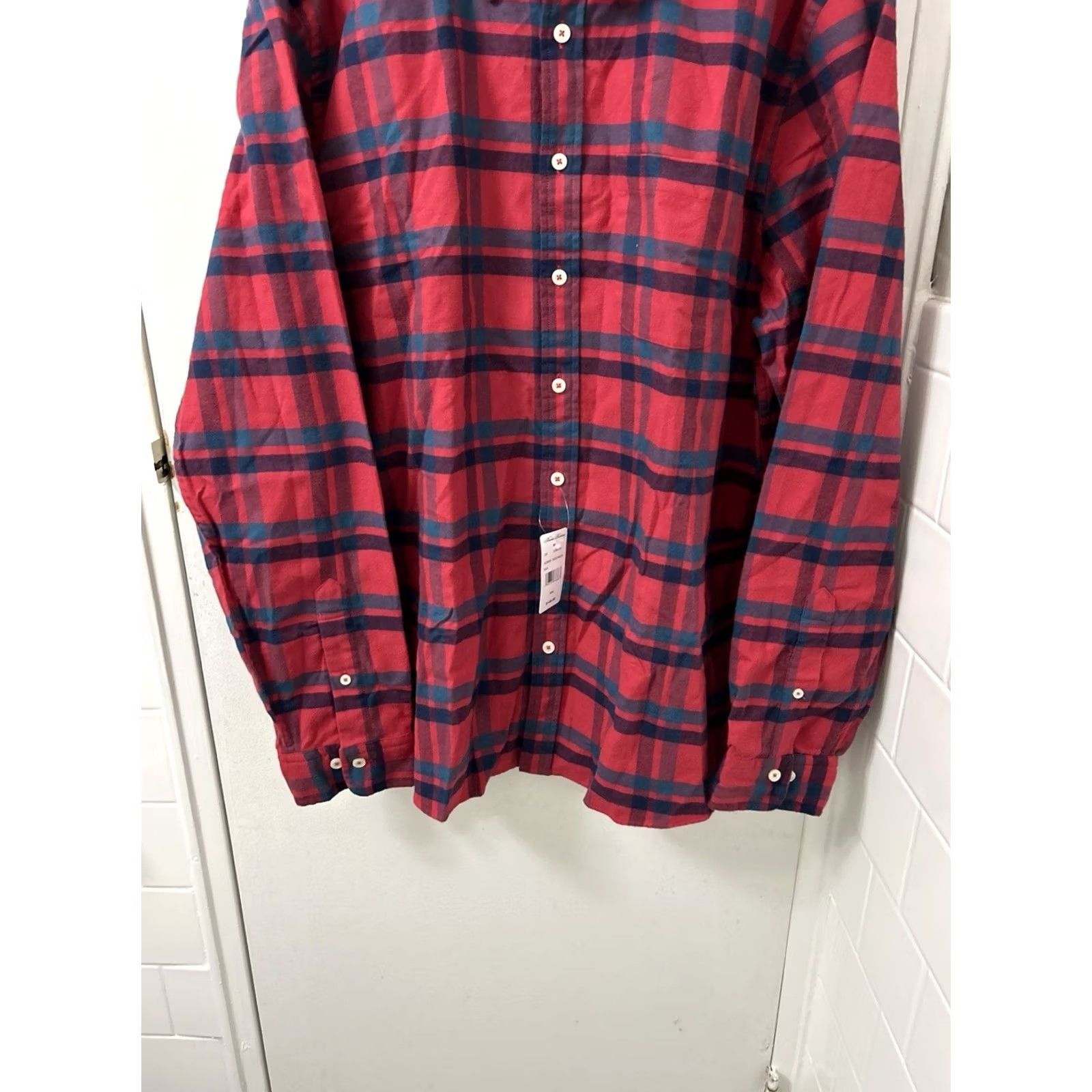 Brooks Brothers Brooks Brothers Original Polo Shirt Mens 2XL Red Plaid Flannel Button-Down NWT Slim Long Sleeve Casual Size US XXL / EU 58 / 5 - 3 Thumbnail