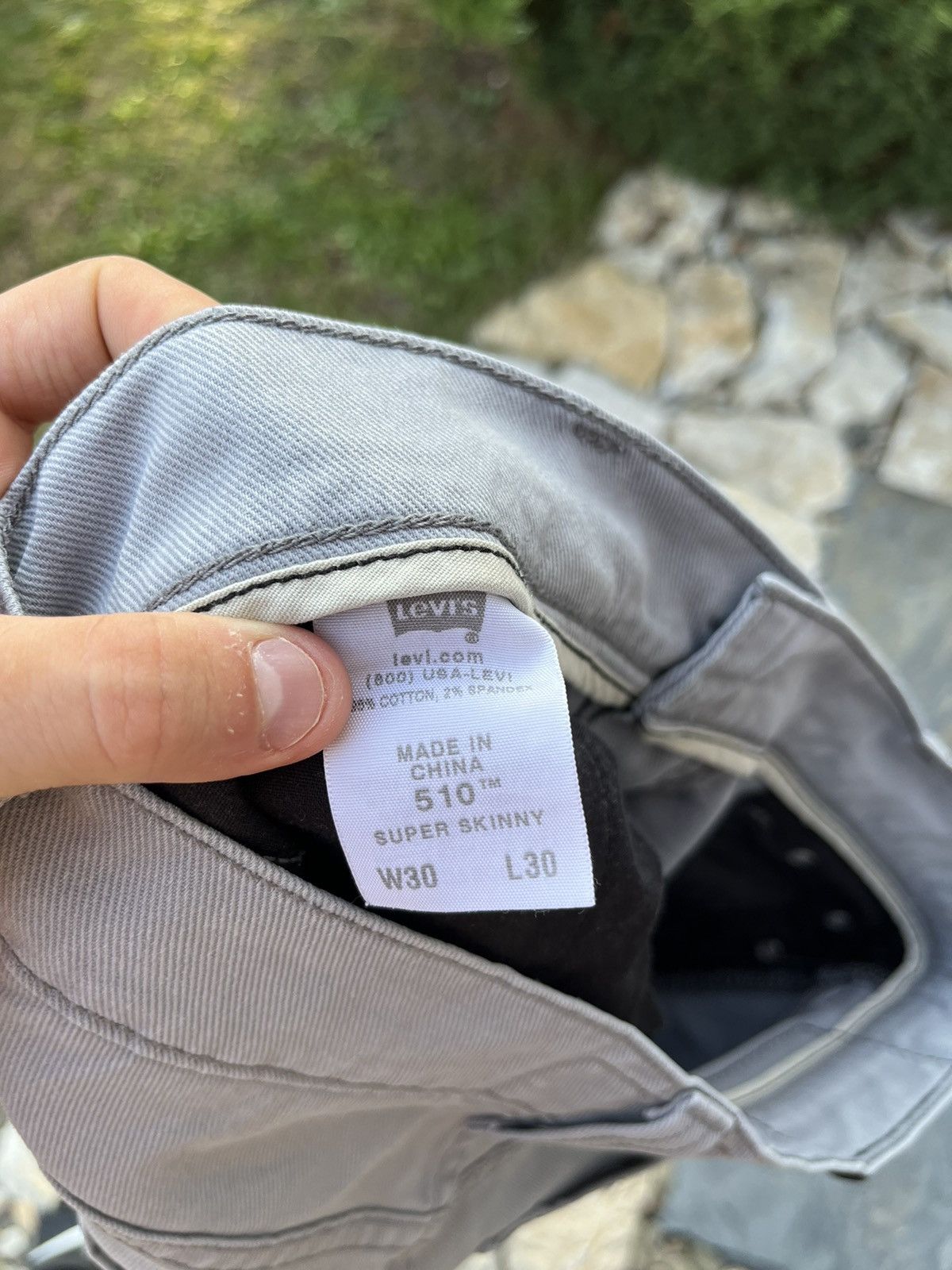 Levi's × Levi's Vintage Clothing × Vintage Vintage Levi’s 510 super skinny light grey jeans pants 30x30 Size US 30 / EU 46 - 17 Thumbnail