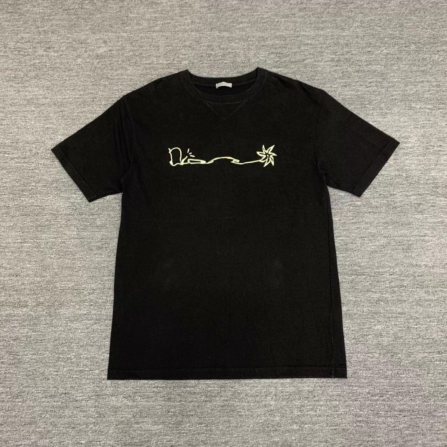 Dior Black Short Sleeve Graphic T-Shirt Size US L / EU 52-54 / 3 - 1 Thumbnail