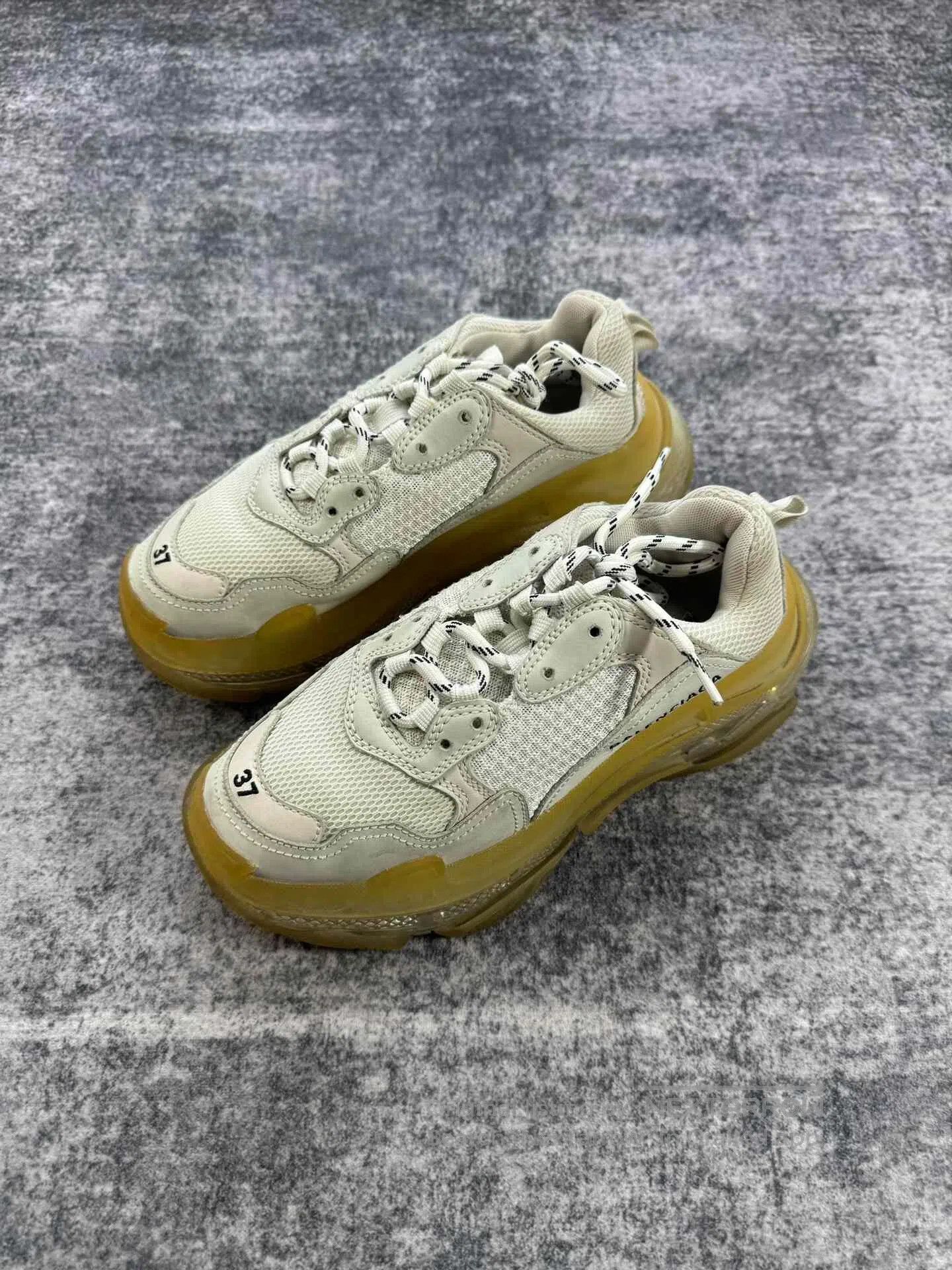 Balenciaga Balenciaga Triple S Clear Sole Chunky Sneakers| Size US 6.5 / IT 36.5 - 1 Thumbnail