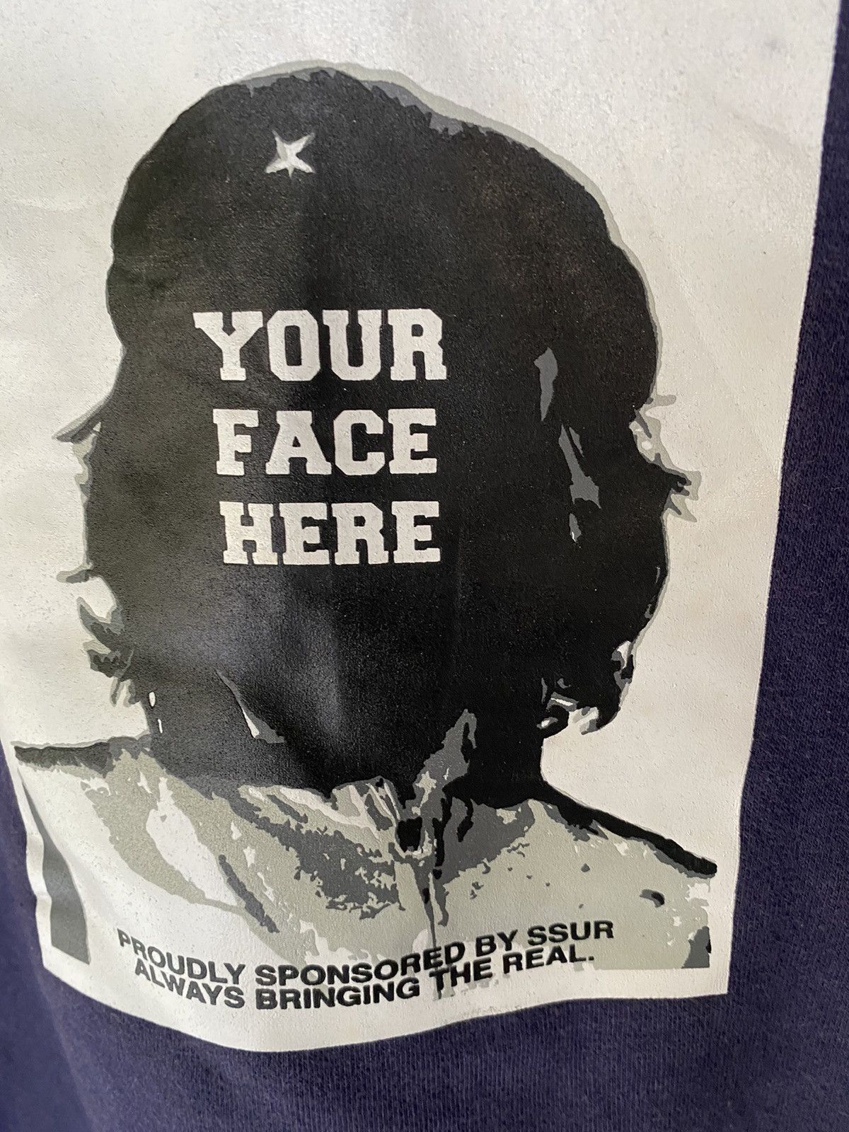 Japanese Brand × SSUR × Vintage 1990s SSUR put your face che guevara hoodie Size US M / EU 48-50 / 2 - 6 Thumbnail