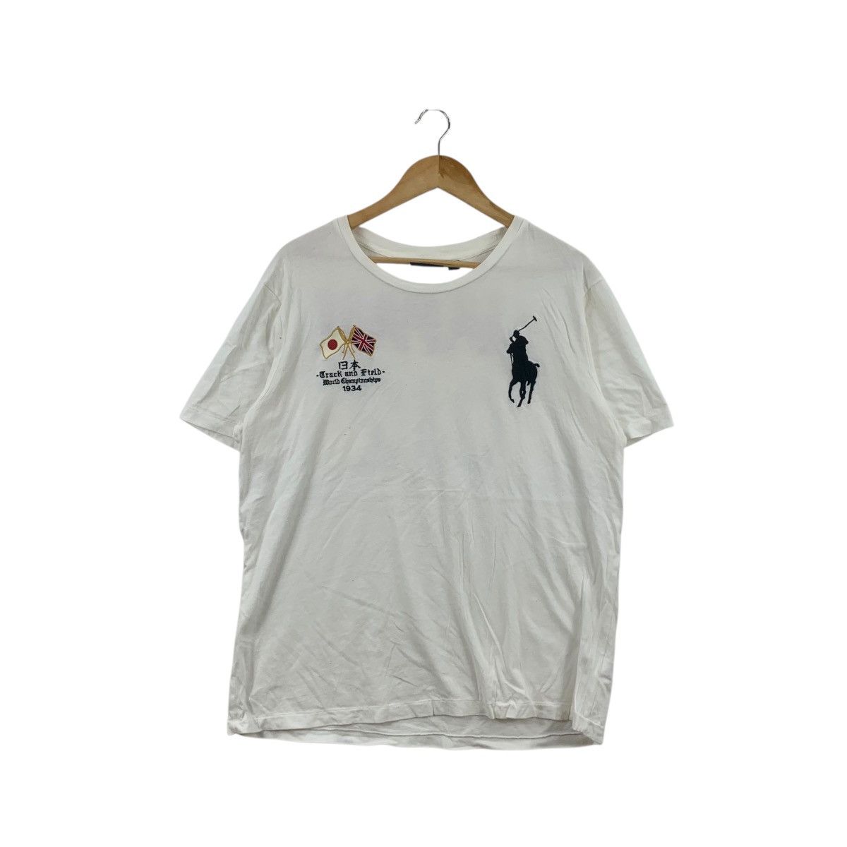 Polo Ralph Lauren Vintage POLO RALPH LAUREN Track & Field Japan Pony Tee Shirt Size US XXL / EU 58 / 5 - 1 Thumbnail