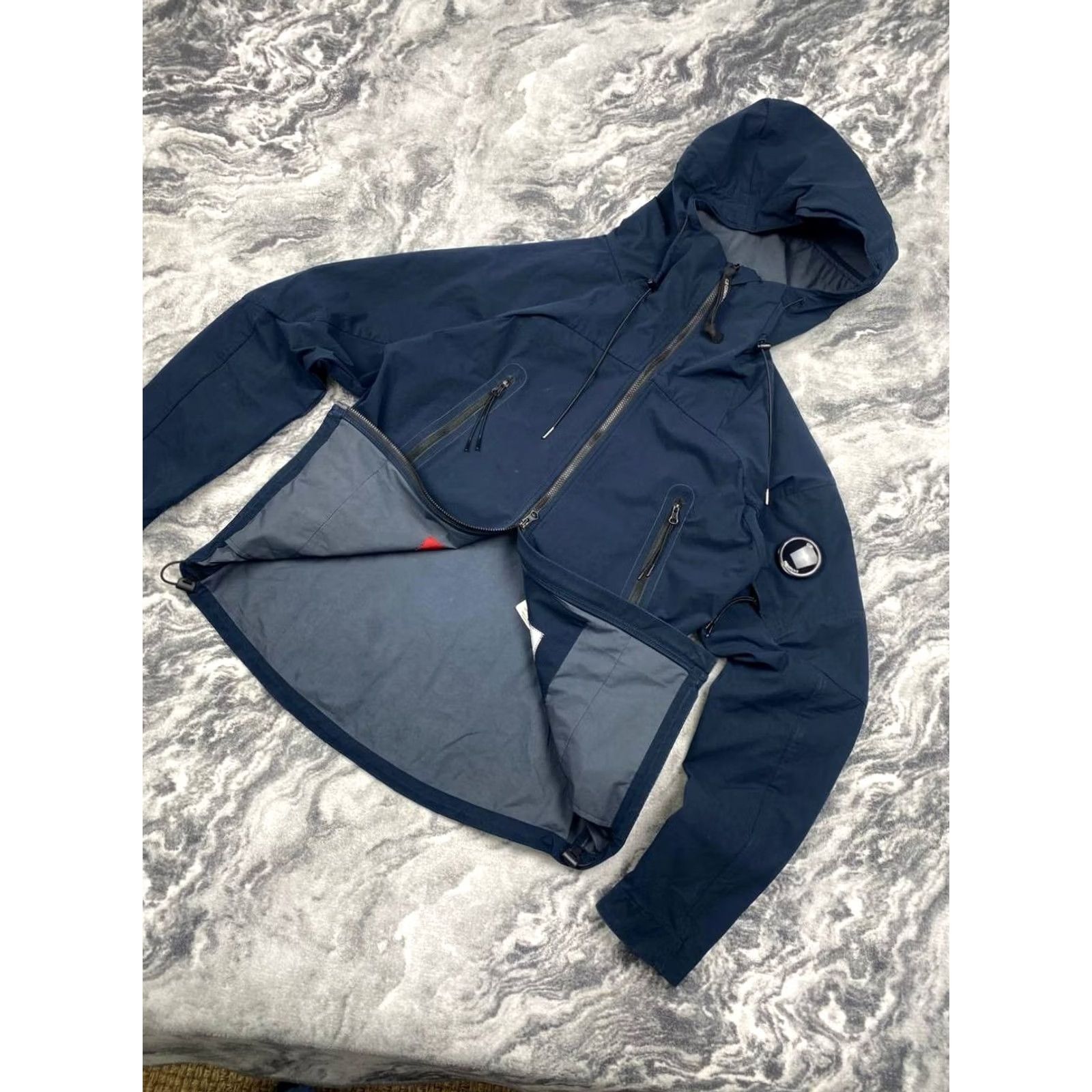 Vintage Cp Company Pro Tek Hooded Jacket Softshell Men Size S Blue Size US S / EU 44-46 / 1 - 3 Thumbnail