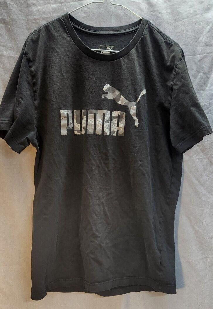 Puma Puma Athletic Tshirt Black With Grey Camo Graphic Tee Size L Size US L / EU 52-54 / 3 - 1 Thumbnail
