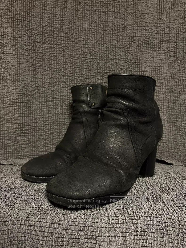 Rick Owens Rick Owens Cracked Leather High Heels Size US 10.5 / IT 40.5 - 1 Thumbnail