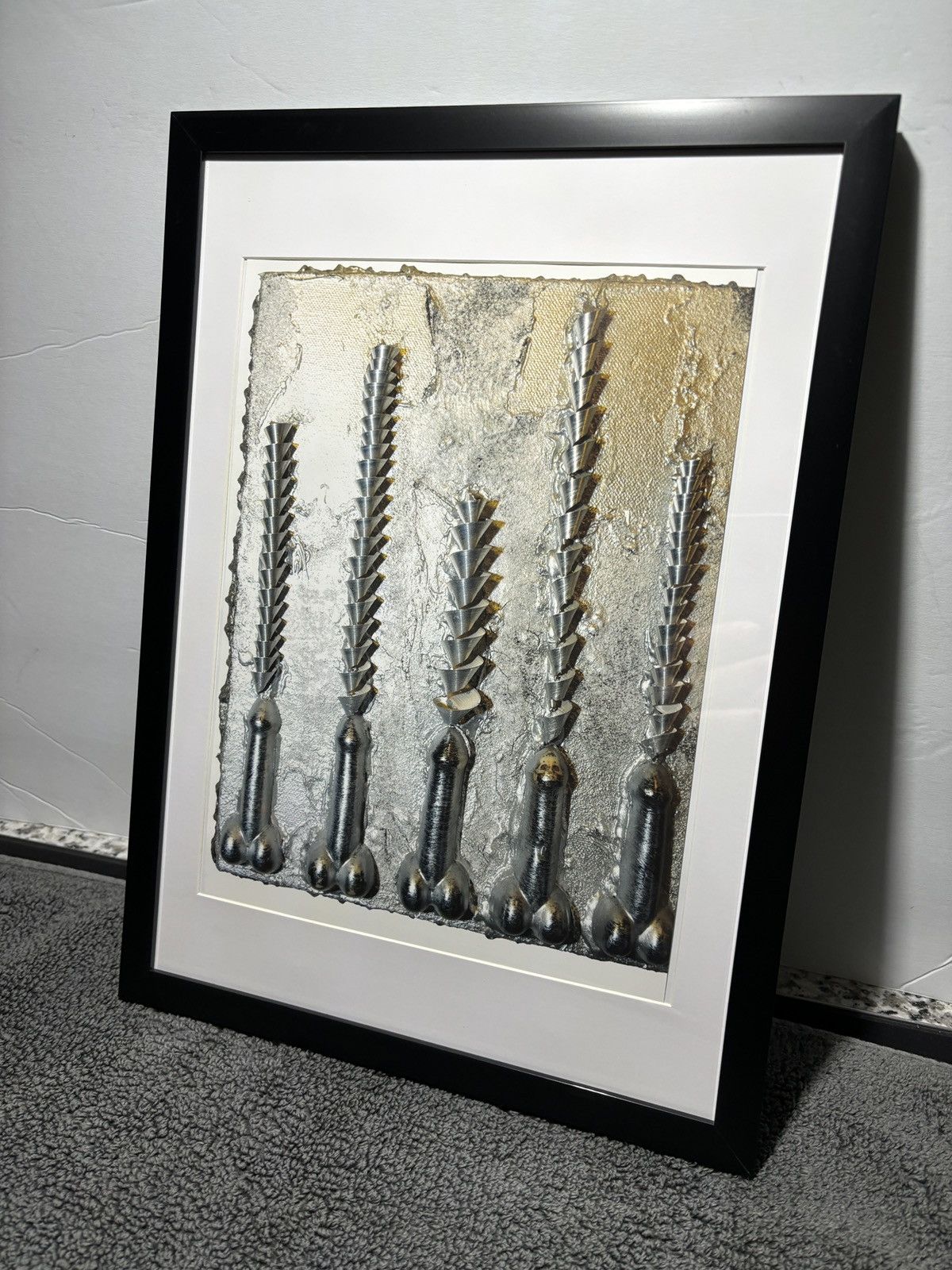 Chrome Hearts * Chrome Hearts * ‘Chrome D*ck’ Foti Framed Art Size ONE SIZE - 2 Thumbnail