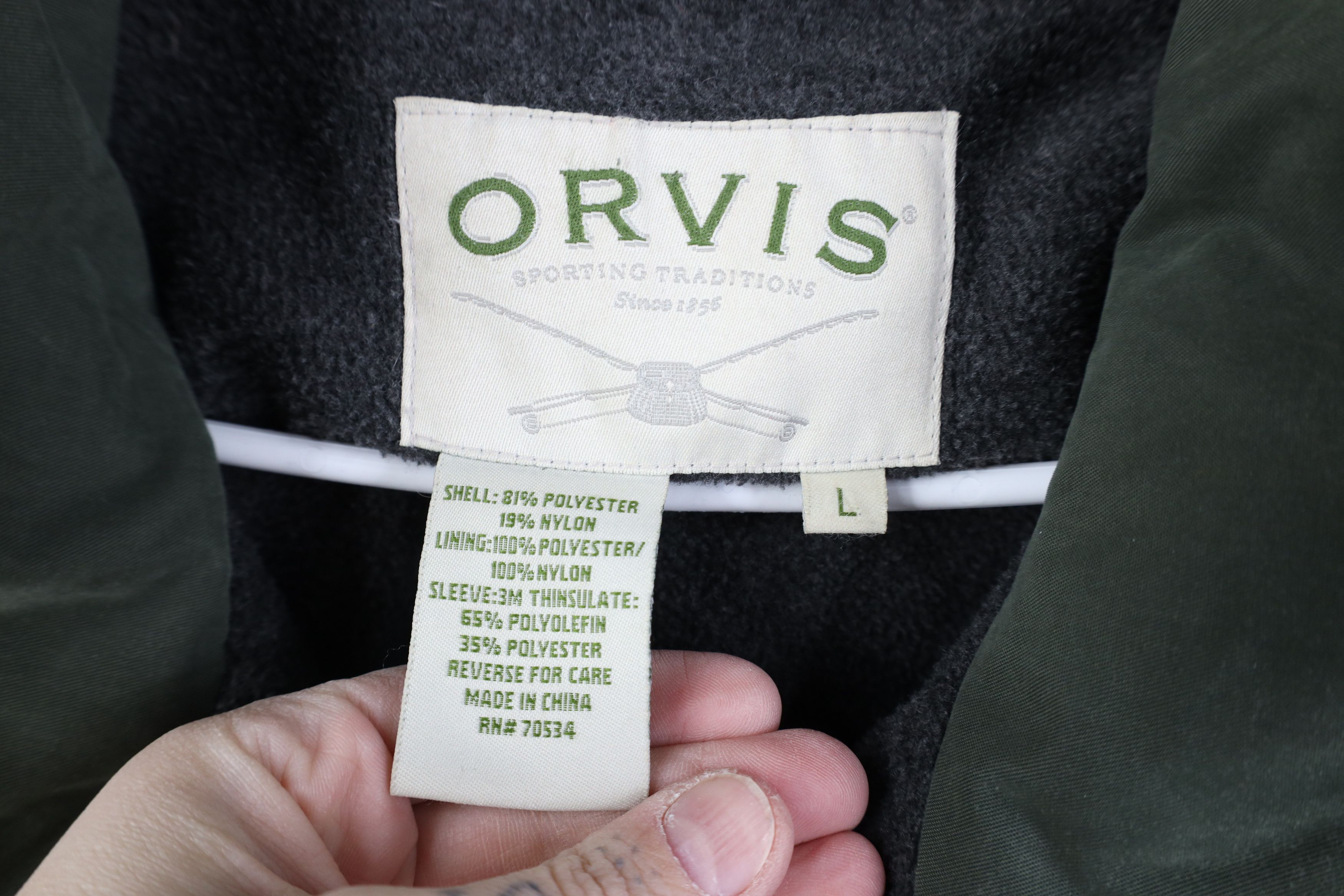 Orvis Vintage Orvis Fishing Lined Microfiber Hooded Parka Jacket Size US L / EU 52-54 / 3 - 4 Thumbnail