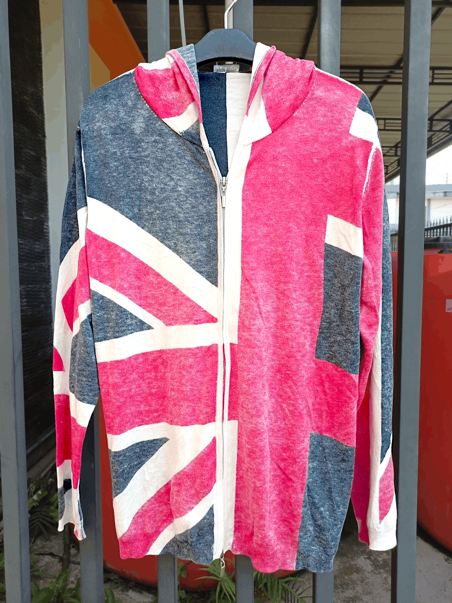 Designer × Japanese Brand Gerry Weber Zipper Hoodie Union Jack All Over Print Size US L / EU 52-54 / 3 - 5 Thumbnail