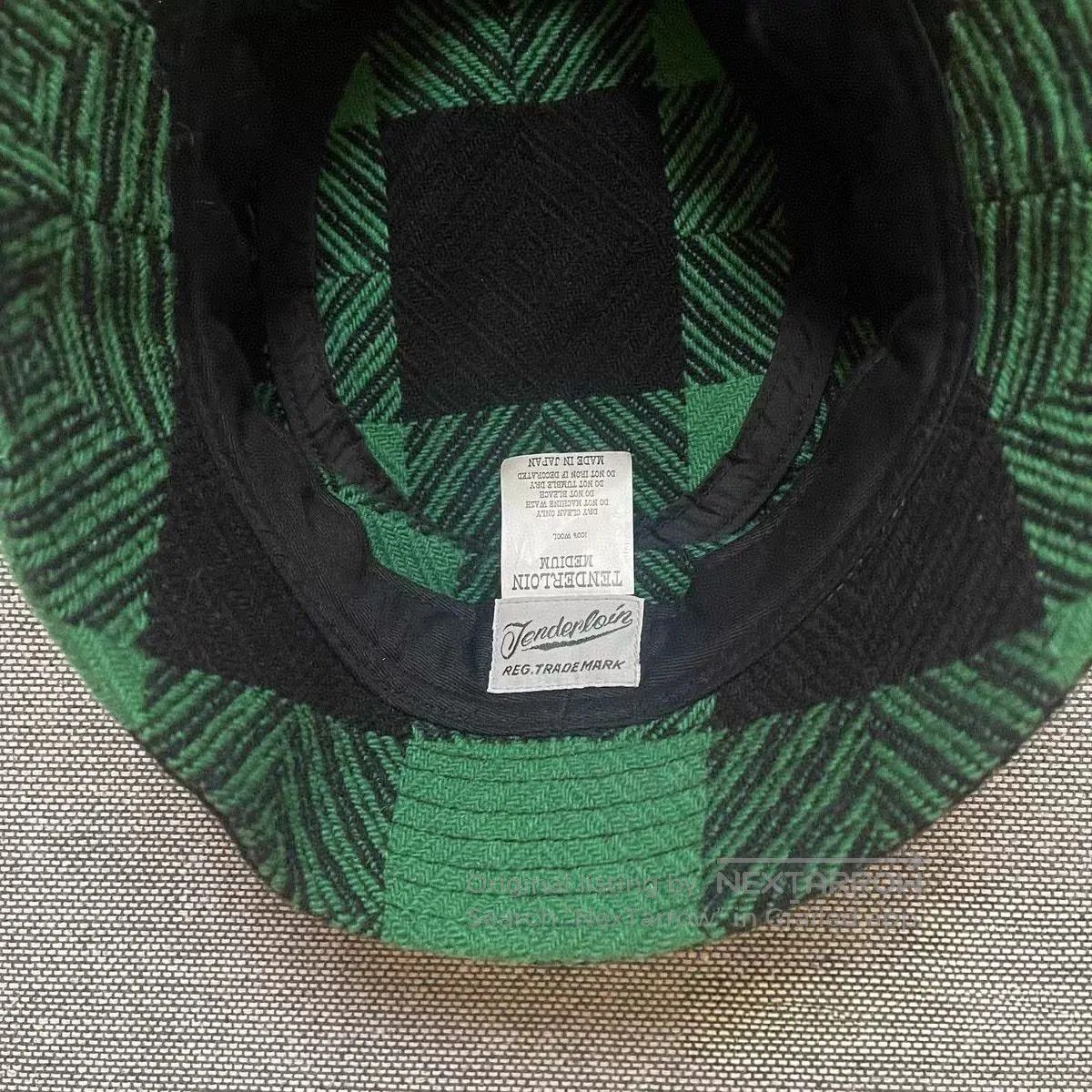 Tenderloin Tenderloin Green Plaid Wool Bucket Hat. Size ONE SIZE - 2 Thumbnail