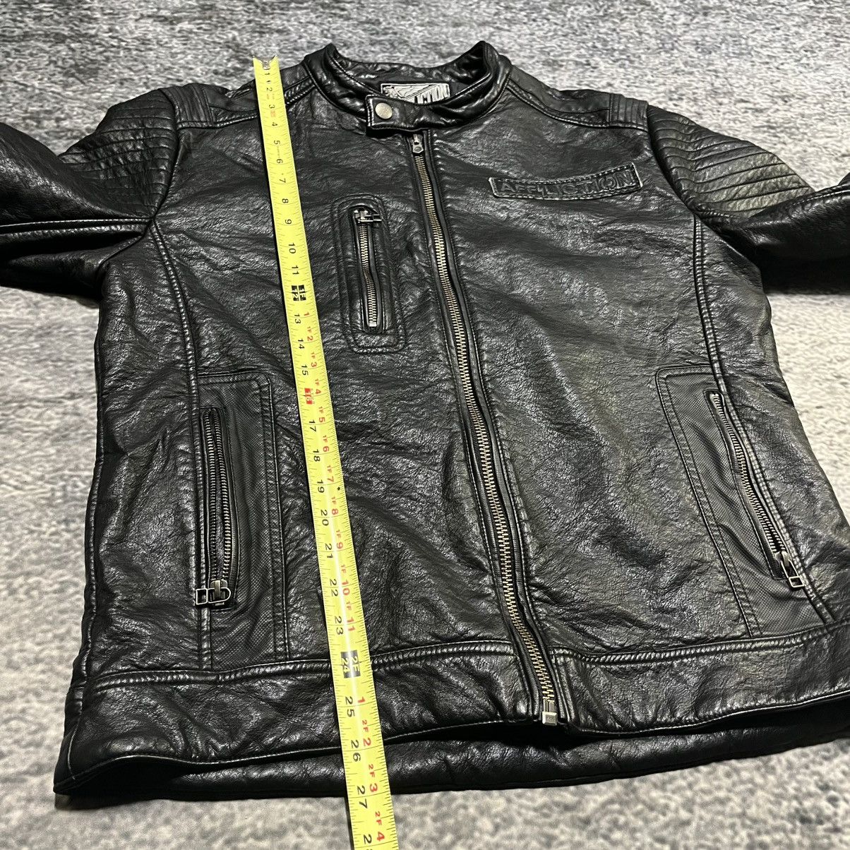 Affliction Affliction Black Premium Biker Grunge Skull Leather Jacket Size US L / EU 52-54 / 3 - 11 Thumbnail