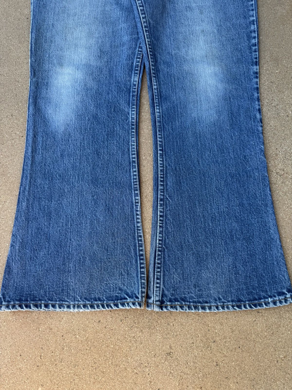 Levi's Vtg 70’s Levi’s 646 Orange Tab Bellbottom Flare Jeans 37x29 Size US 37 - 3 Thumbnail