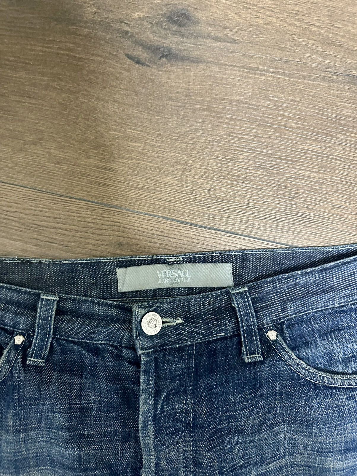 Versace × Vintage Vintage Versace Oversize Y2K Fit Jeans Size US 36 / EU 52 - 9 Thumbnail