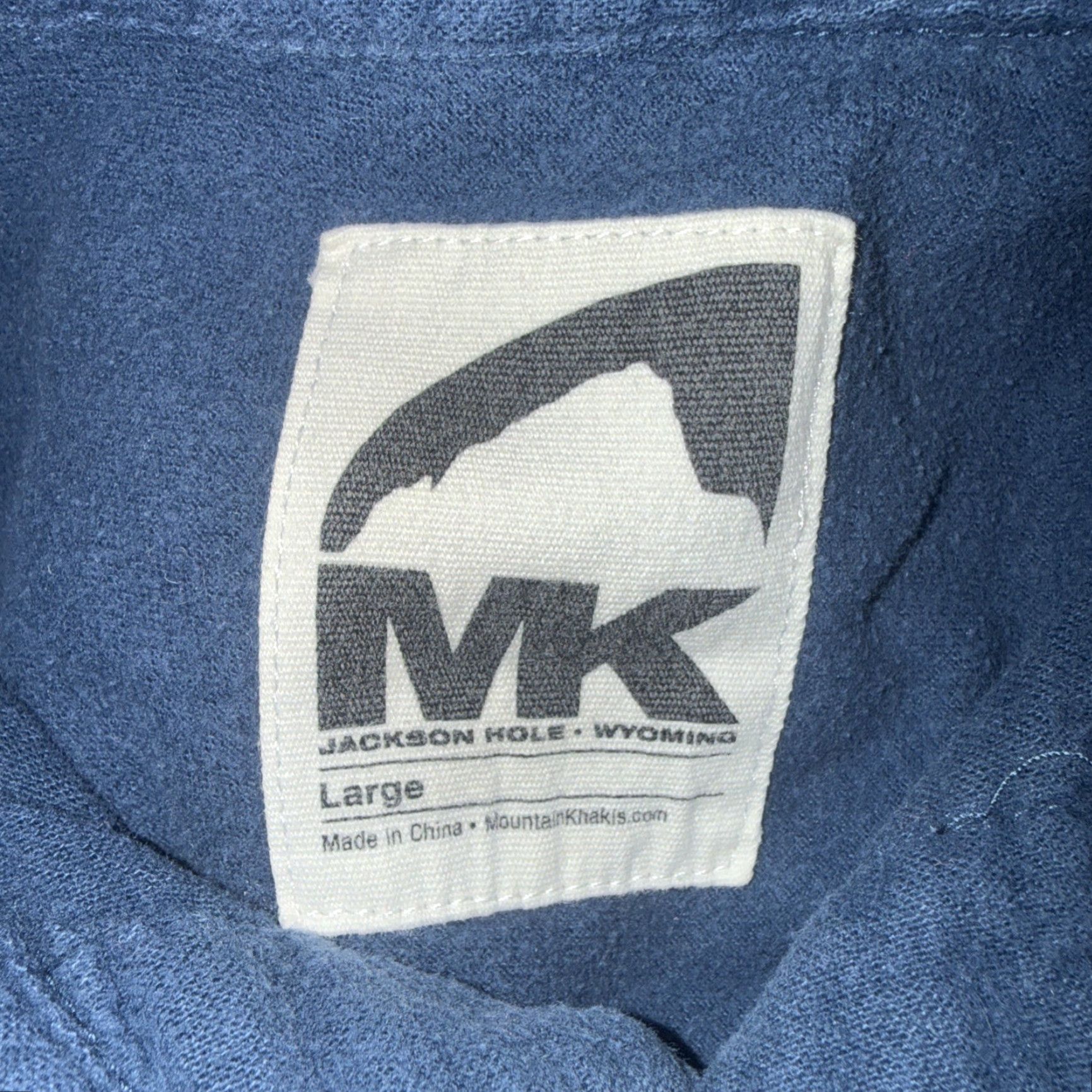 Mountain Khakis Mountain Khakis Chamois Blue Button Up Shirt Mens Size L Size US L / EU 52-54 / 3 - 4 Thumbnail