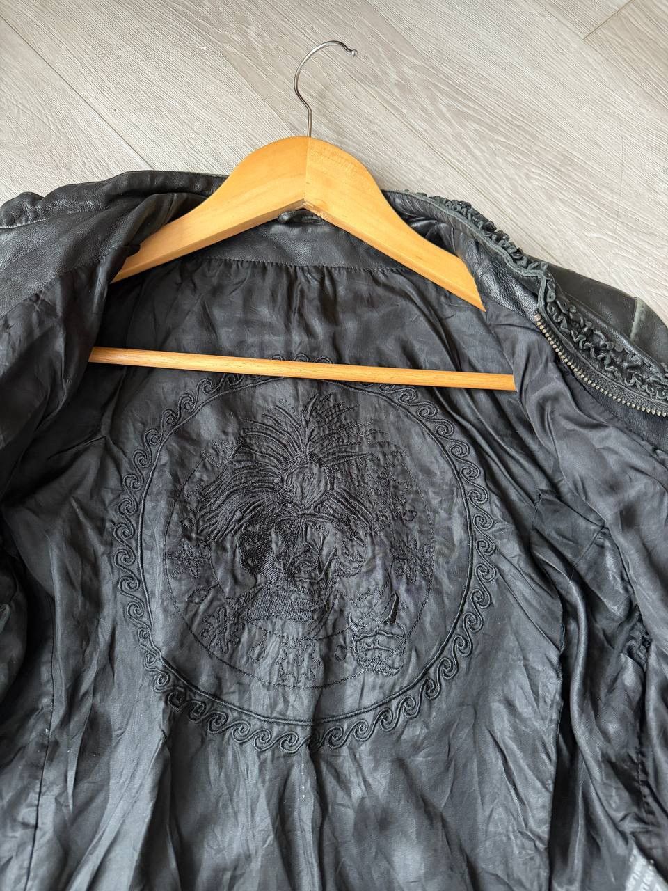 If Six Was Nine Archive Gothic Leather Jacket – Butterfly Motif Size M / US 6-8 / IT 42-44 - 17 Thumbnail