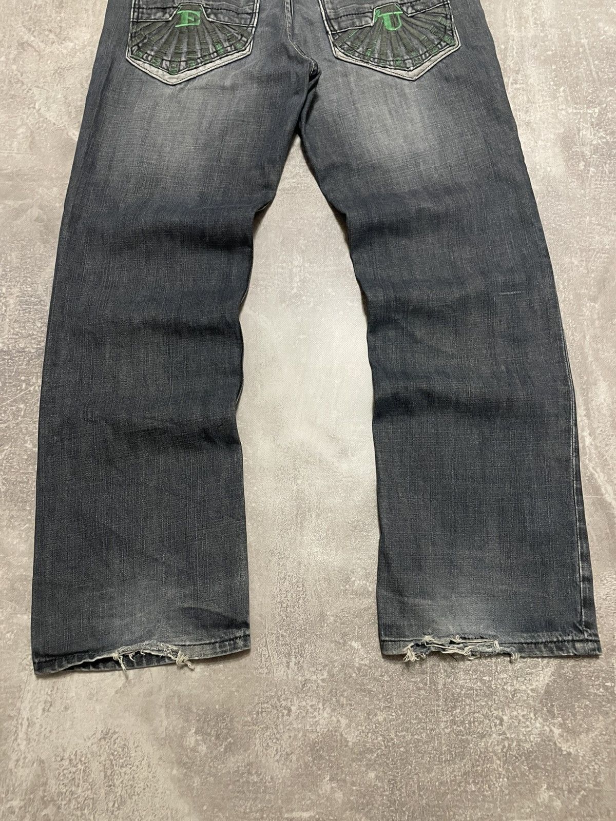 Ecko Unltd. Vintage Ecko Unlimited Buggy Distressed Rap Denim Jeans Size US 34 / EU 50 - 3 Thumbnail