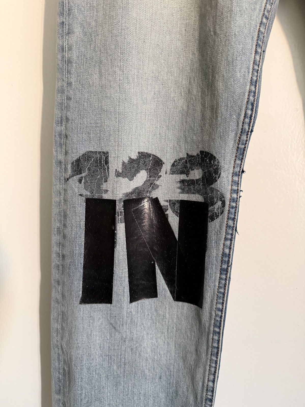 Fear of God × RRR-123 RRR123 x FEAR OF GOD sz 32 Inri He Rose Straight Denim Jeans Size US 32 / EU 48 - 4 Thumbnail