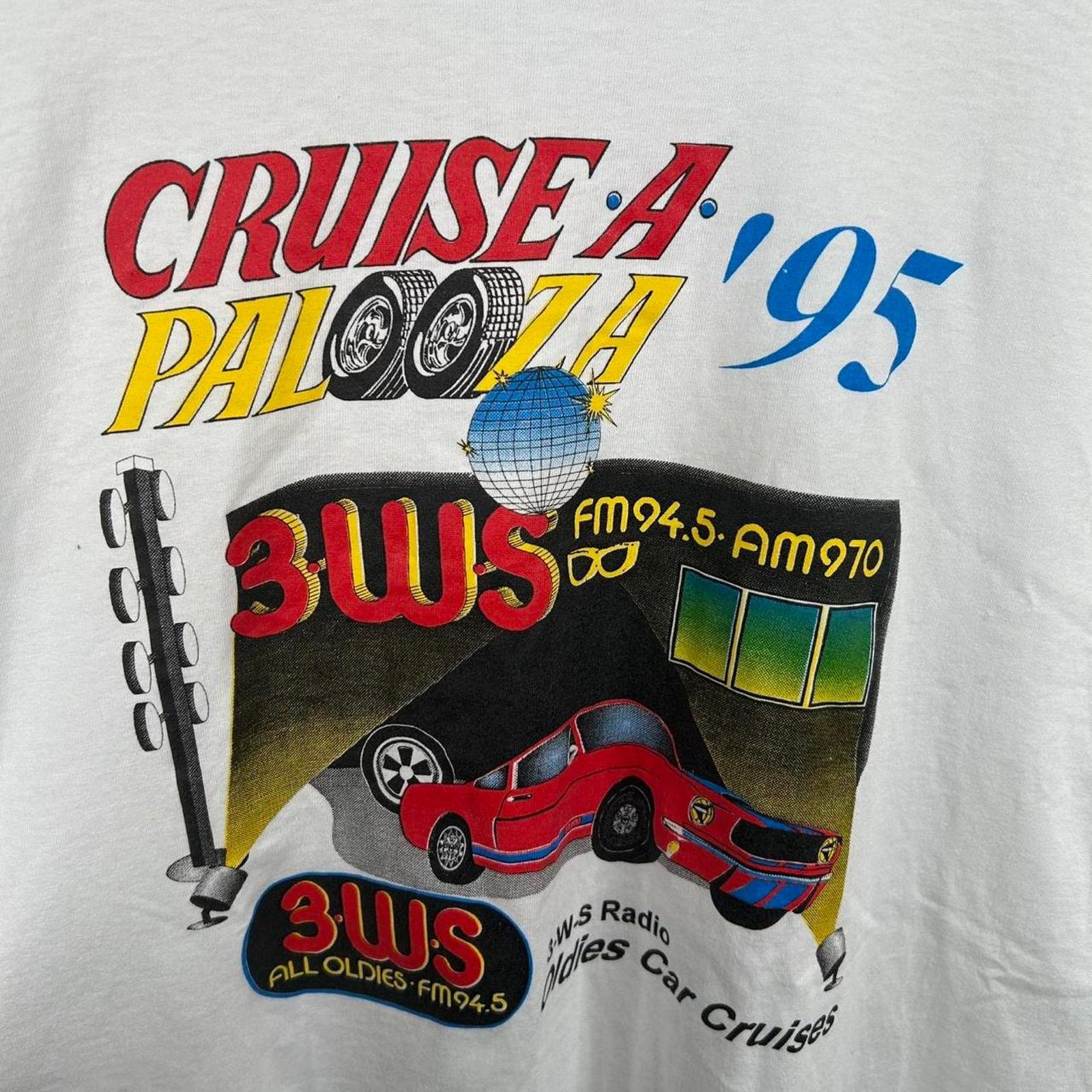 Fruit Of The Loom Vintage 1995 Cruise a Palooza Graphic Tee Size XX-Large Size US XXL / EU 58 / 5 - 2 Thumbnail