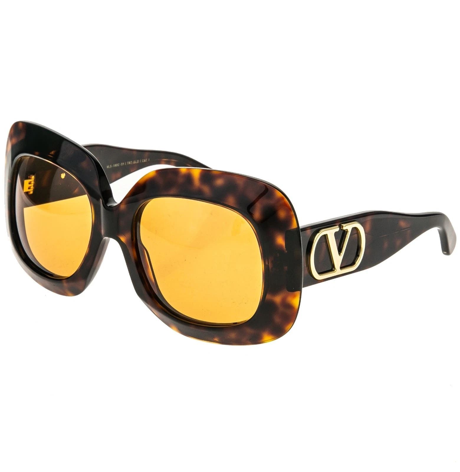 Valentino VALENTINO VLS180 Havana Oversized VLS 180C Logo Sunglasses Size ONE SIZE - 6 Thumbnail