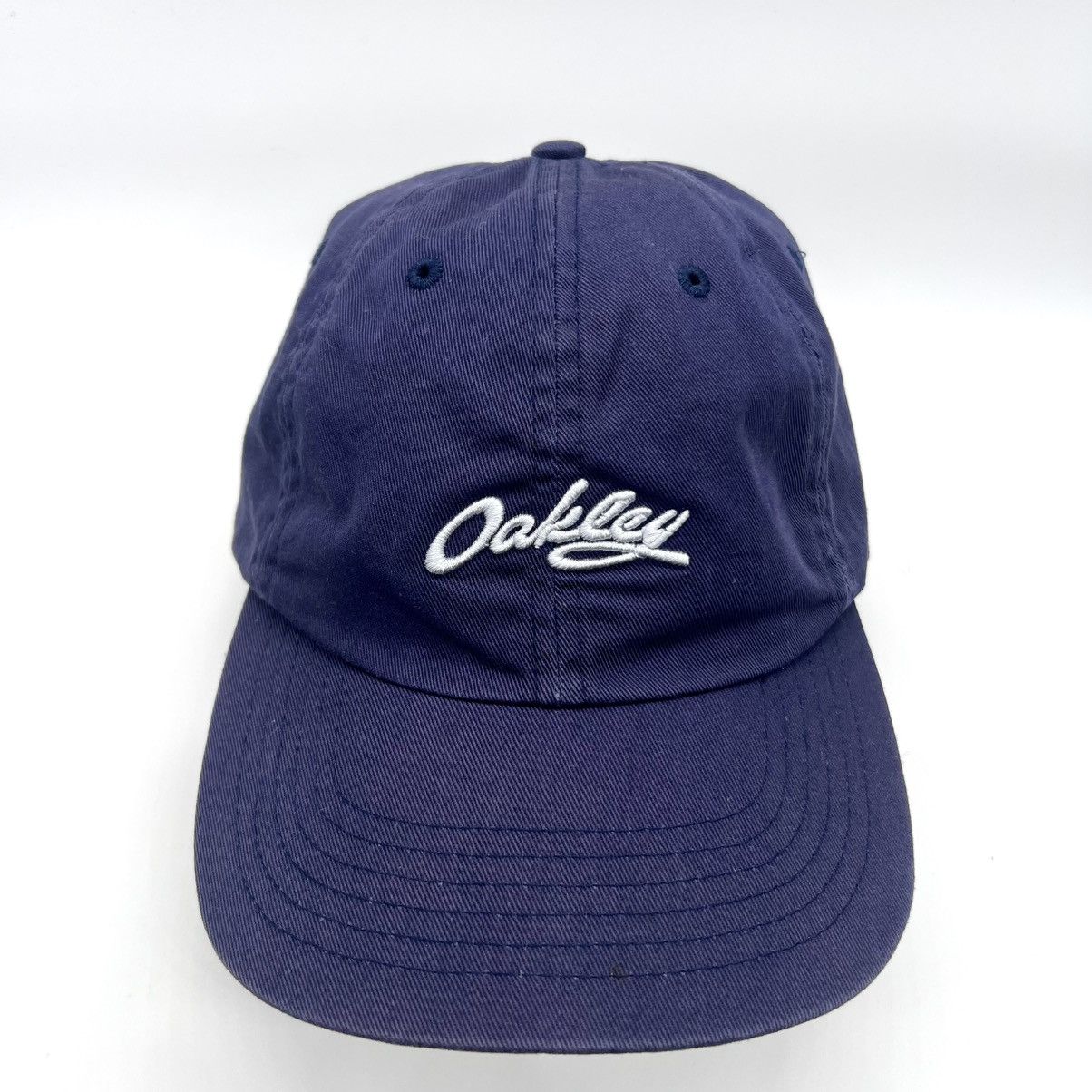 Oakley Rare Oakley Hat Navy Blue Vintage Red Label Y2K Baseball Cap Size ONE SIZE - 1 Thumbnail