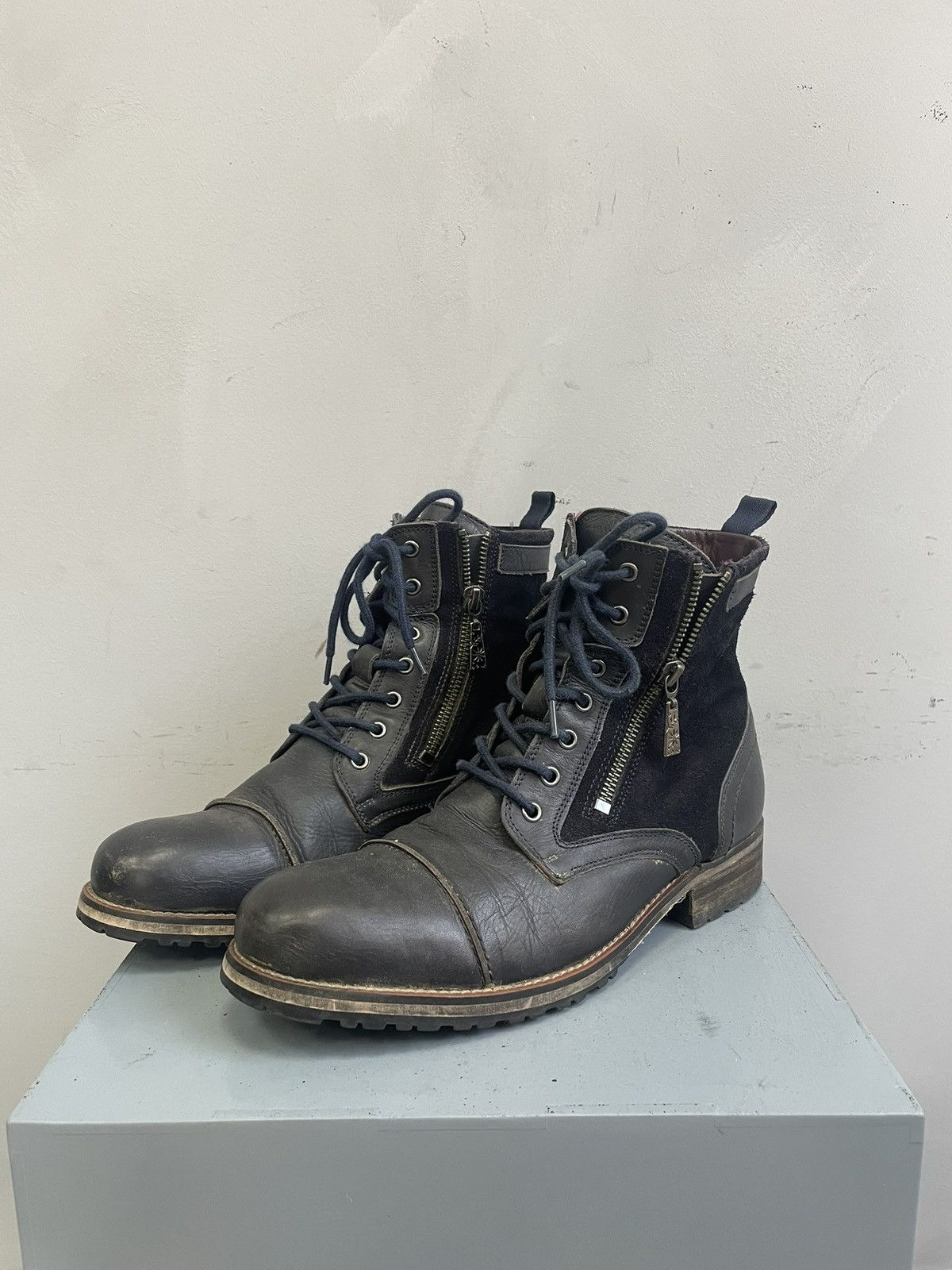 Undercover Combat boots zipper guidi style lace up avant garde vintage Size US 8 / EU 41 - 1 Thumbnail