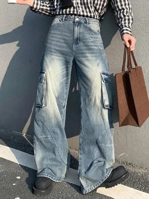 Designer × Japanese Brand × Vintage washed faded cleanfit yuppie bootcut cargo pants Size US 32 / EU 48 - 4 Thumbnail