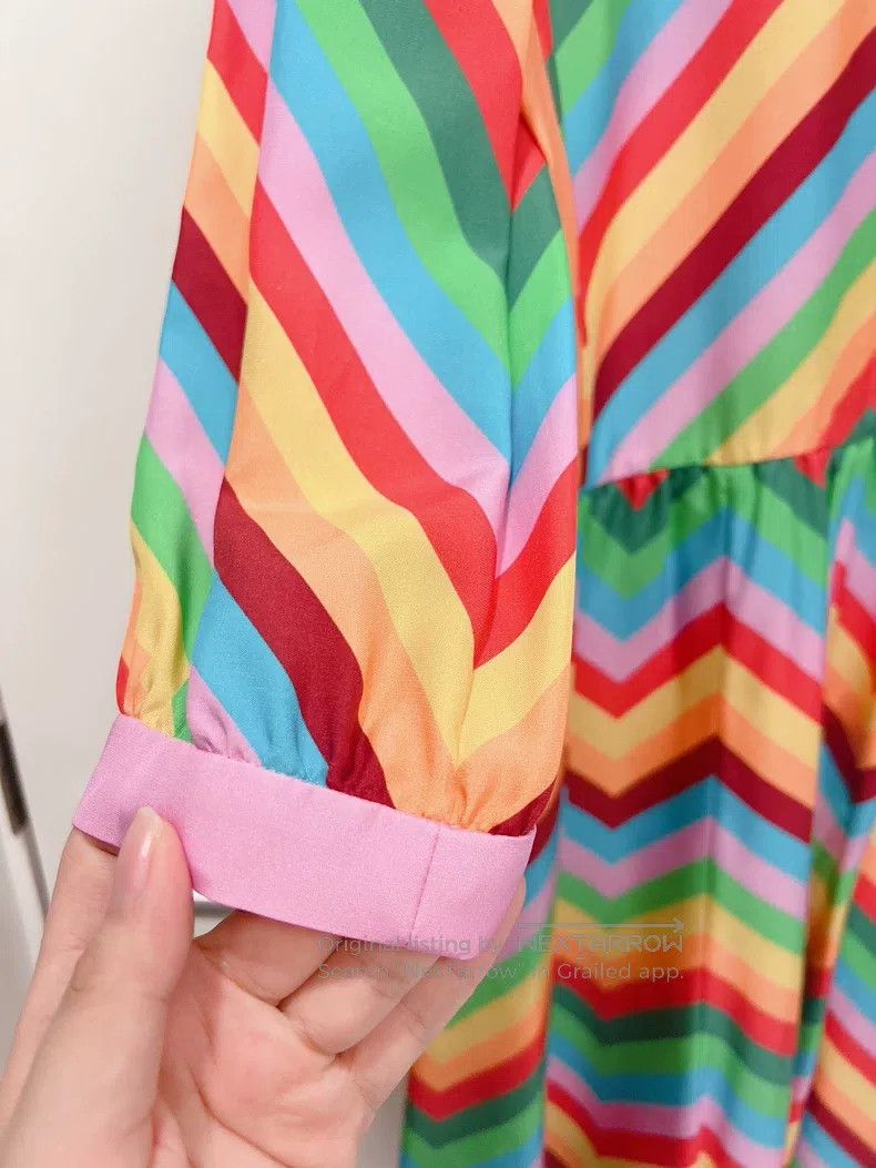 Valentino Valentino Rainbow silk dress Size M / US 6-8 / IT 42-44 - 5 Thumbnail