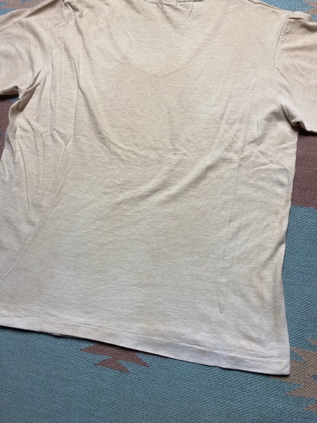 Hanes × Vintage 80s blank white t shirt Hanes v neck soft grunge cotton M Size US M / EU 48-50 / 2 - 10 Thumbnail