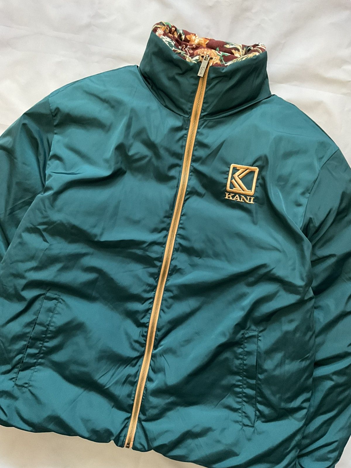 Karl Kani Karl Kani Retro Reversible Corduroy Flower Puffer Jacket Size US L / EU 52-54 / 3 - 4 Thumbnail