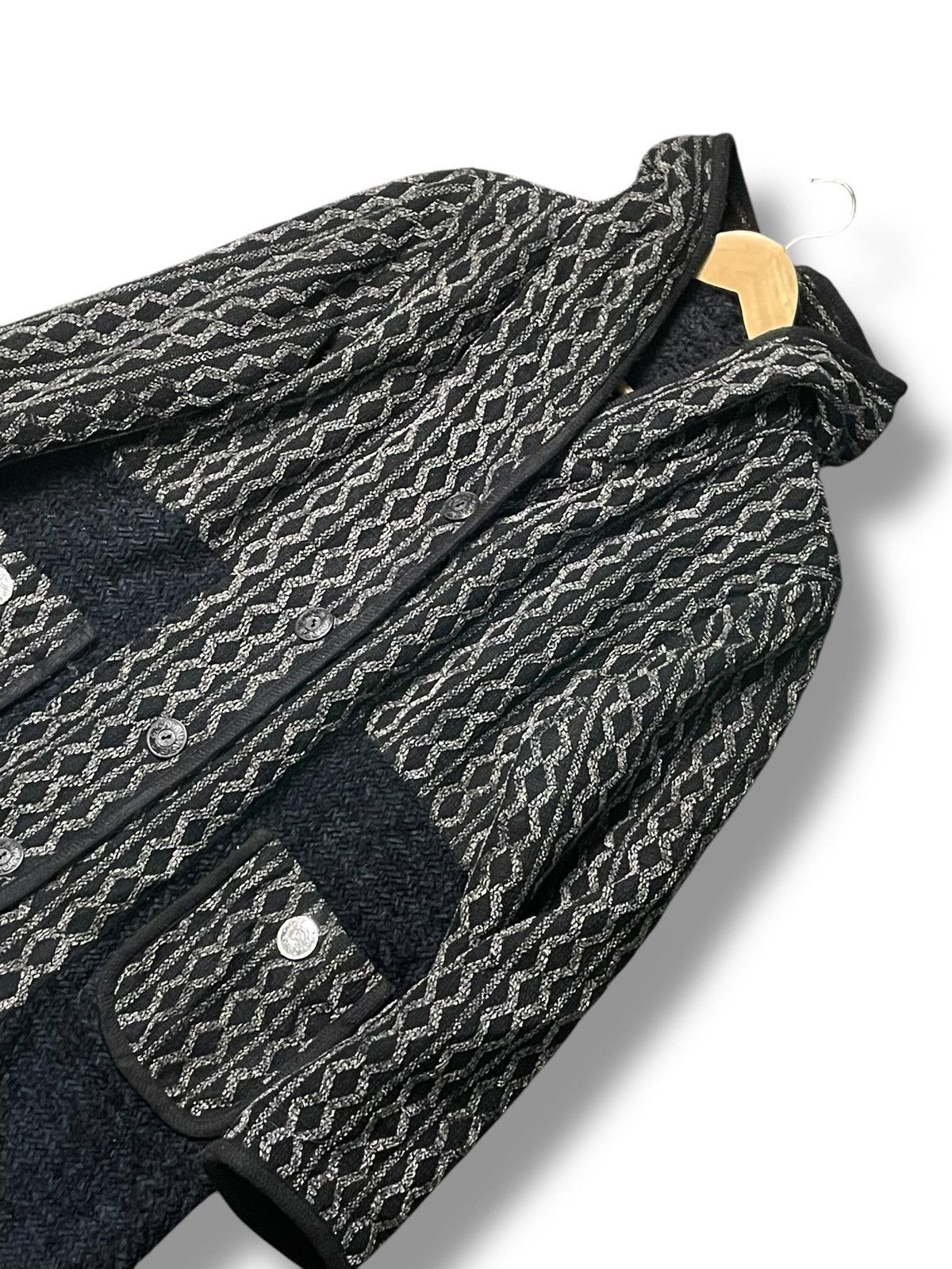 Japanese Brand Japanese Brand Abstract Hooded Long Coat (4) Size US L / EU 52-54 / 3 - 4 Thumbnail