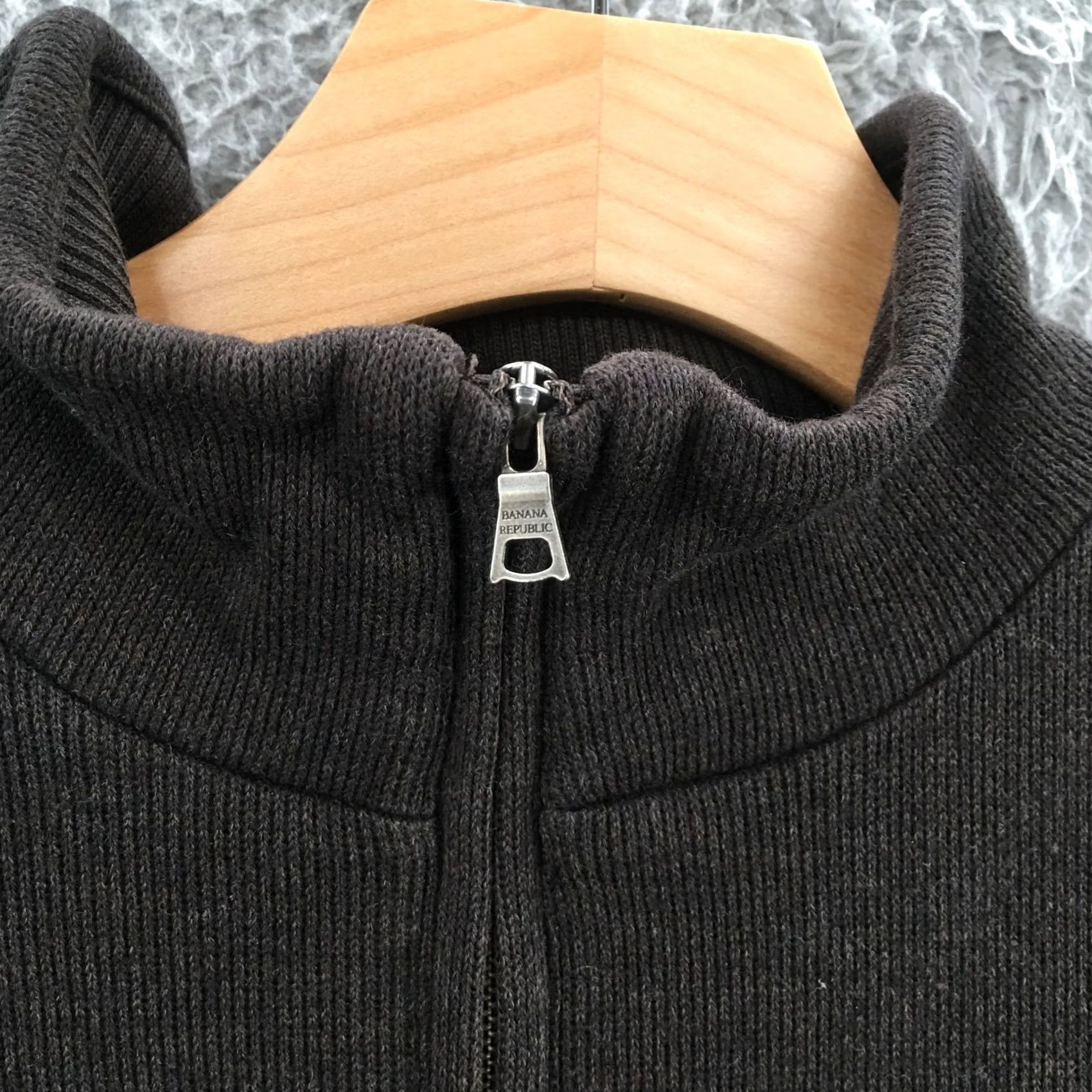 Banana Republic Banana Republic Mock Neck Pullover Sweatshirt Mens L Brown Cotton Long Sleeve Sweatshirt Baseball/Active Shirt Size US L / EU 52-54 / 3 - 3 Thumbnail