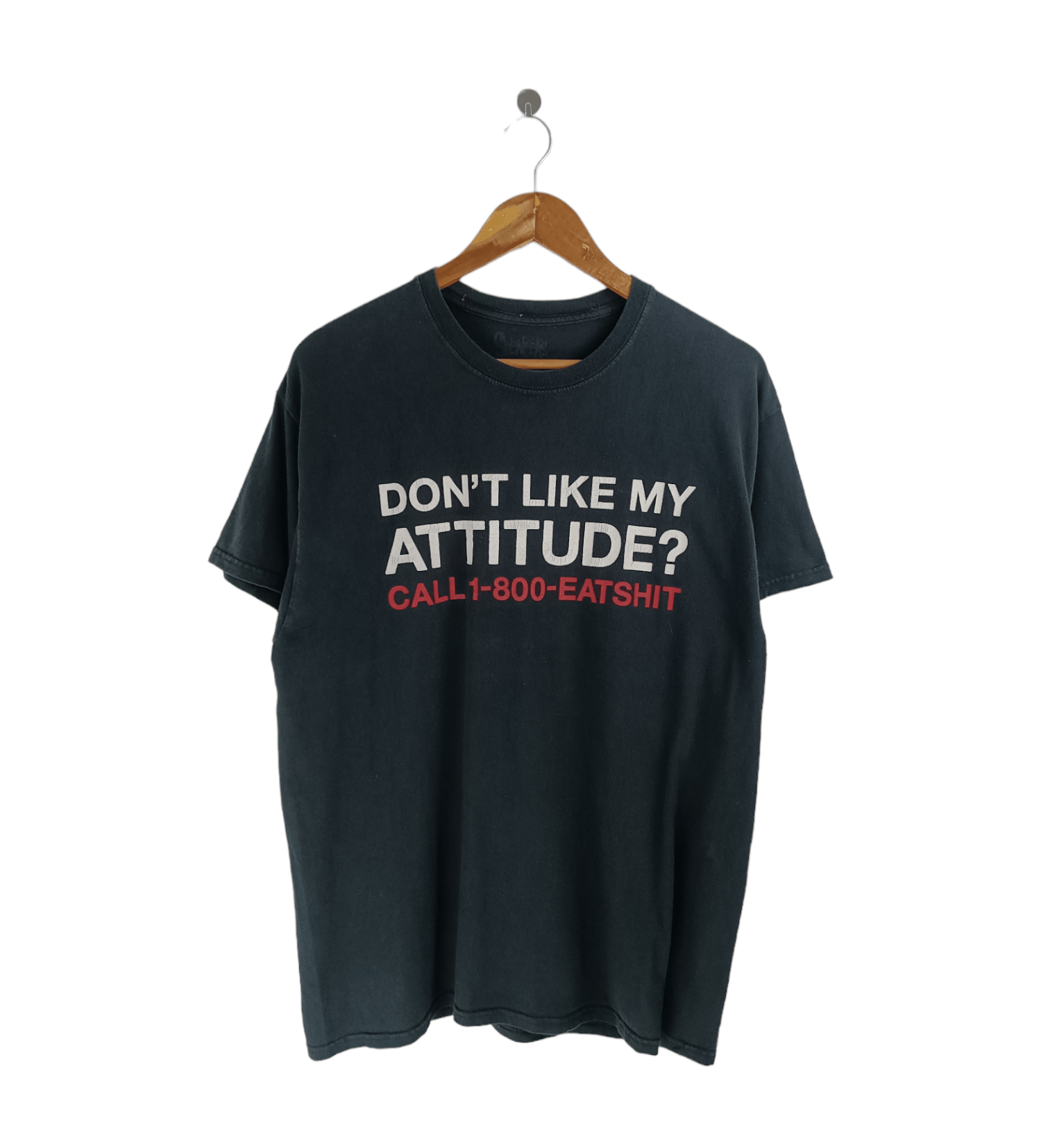 Vintage VINTAGE CALL 1-800-EATSHIT HUMOR ADULT FUNNY TEE Size US L / EU 52-54 / 3 - 1 Thumbnail