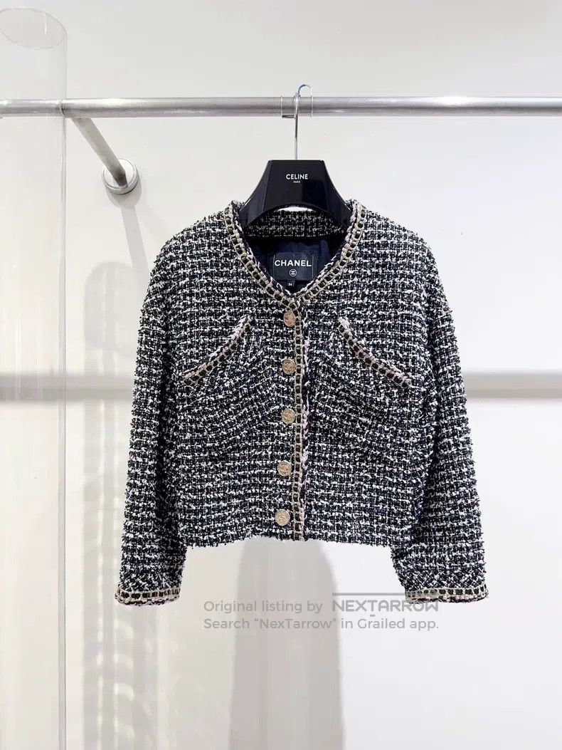 Chanel Chanel 21A Castle Series Craft Workshop Tweed Coat Size XXS / US 00 / IT 34 - 1 Thumbnail