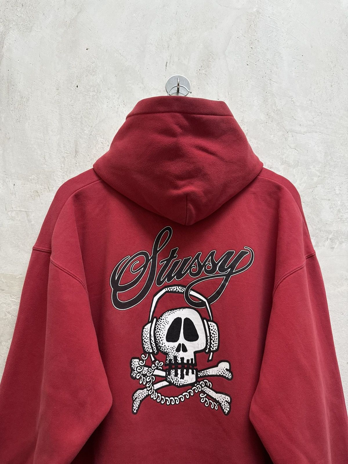 Stussy Early 2000s Stussy Skull Headphones Hoodie Size US XL / EU 56 / 4 - 2 Thumbnail