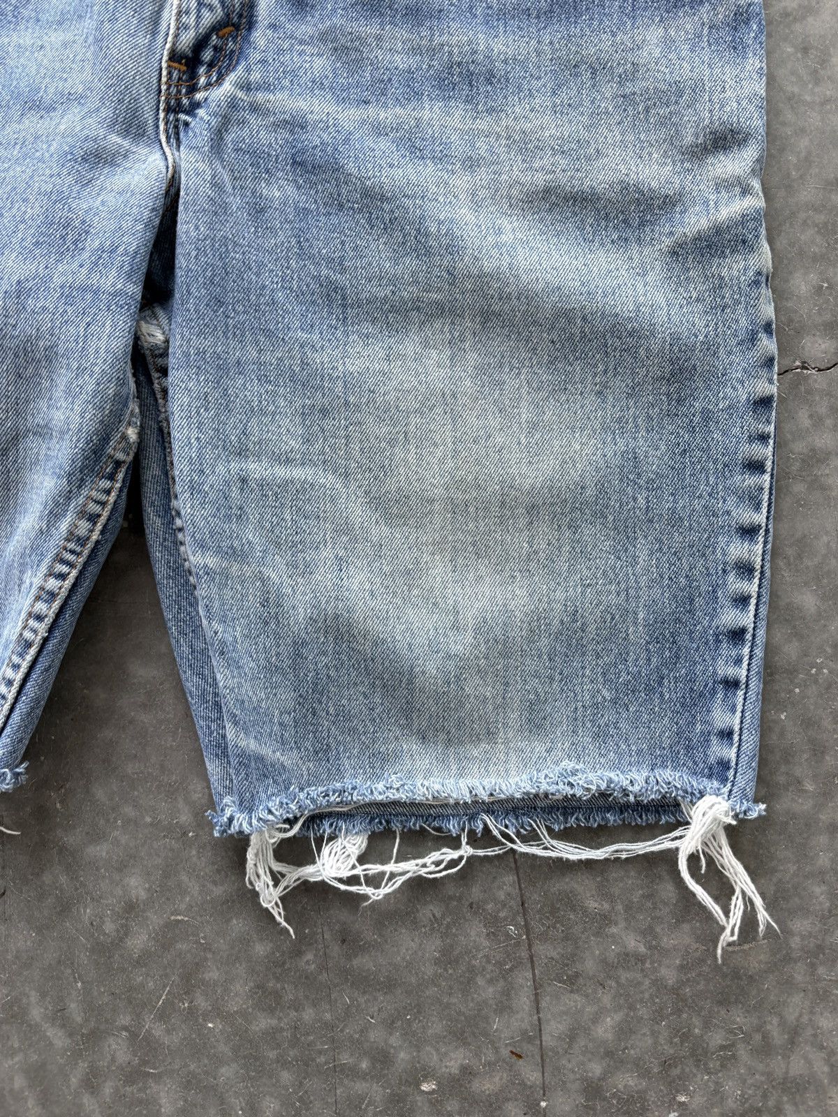 Levi's Vintage 90s Levis 550 Denim Shorts Baggy Distressed Skater Size US 31 - 5 Thumbnail