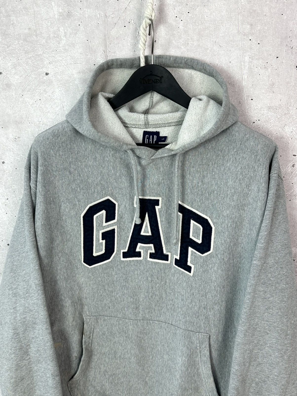 Gap Y2K Vintage Gap Grey Long Sleeve Hoodie Size US M / EU 48-50 / 2 - 2 Thumbnail