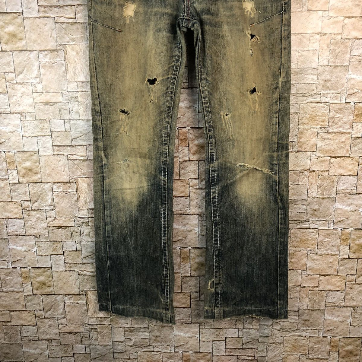 Request Jeans Request Black faded ripped Distressed Denim Pants #A1039 Size US 31 - 3 Thumbnail