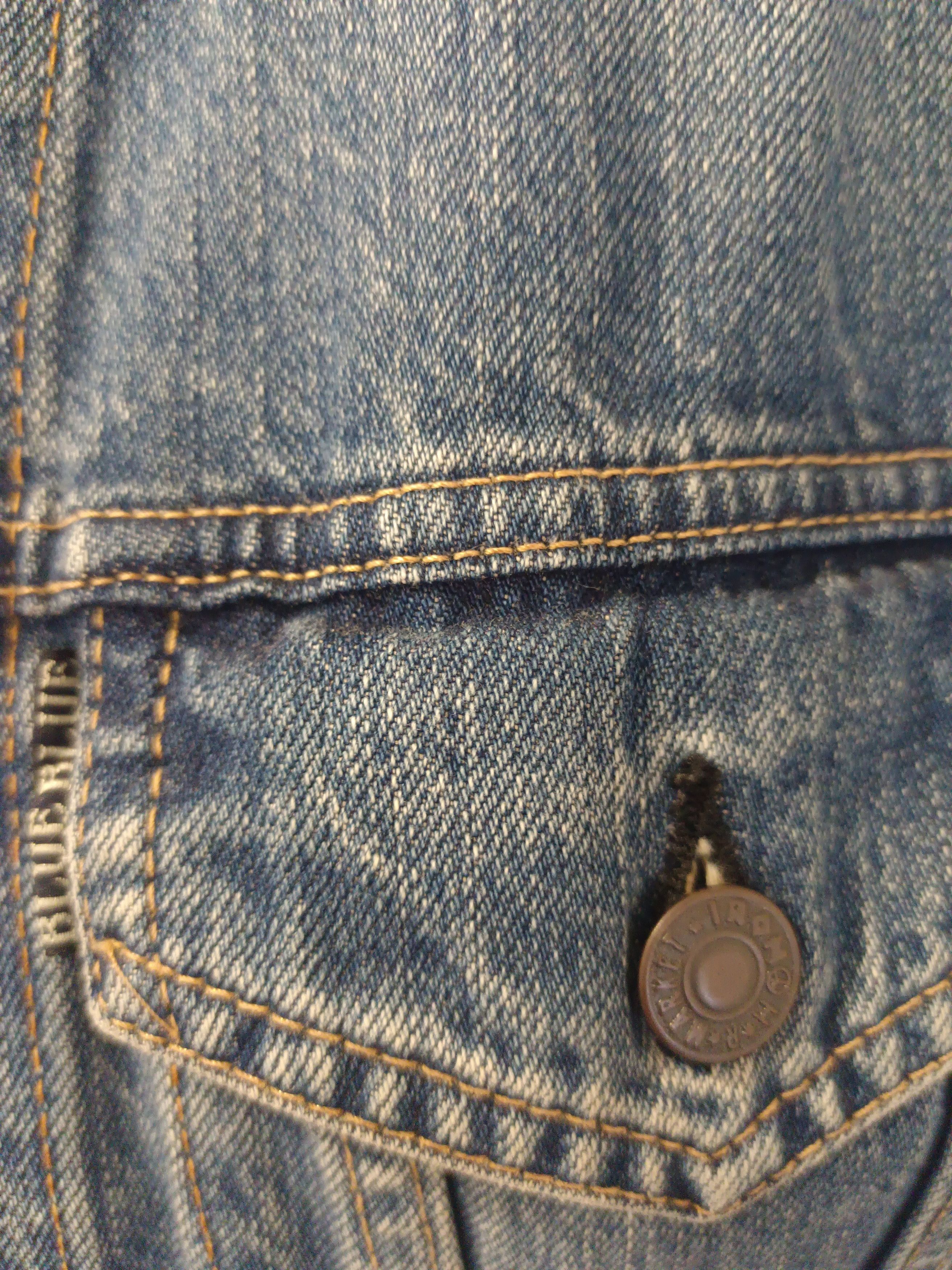 HOLLYWOOD RANCH MARKET Hollywood Ranch Market Blue Blue Indigo Trucker Jacket Size US L / EU 52-54 / 3 - 3 Thumbnail
